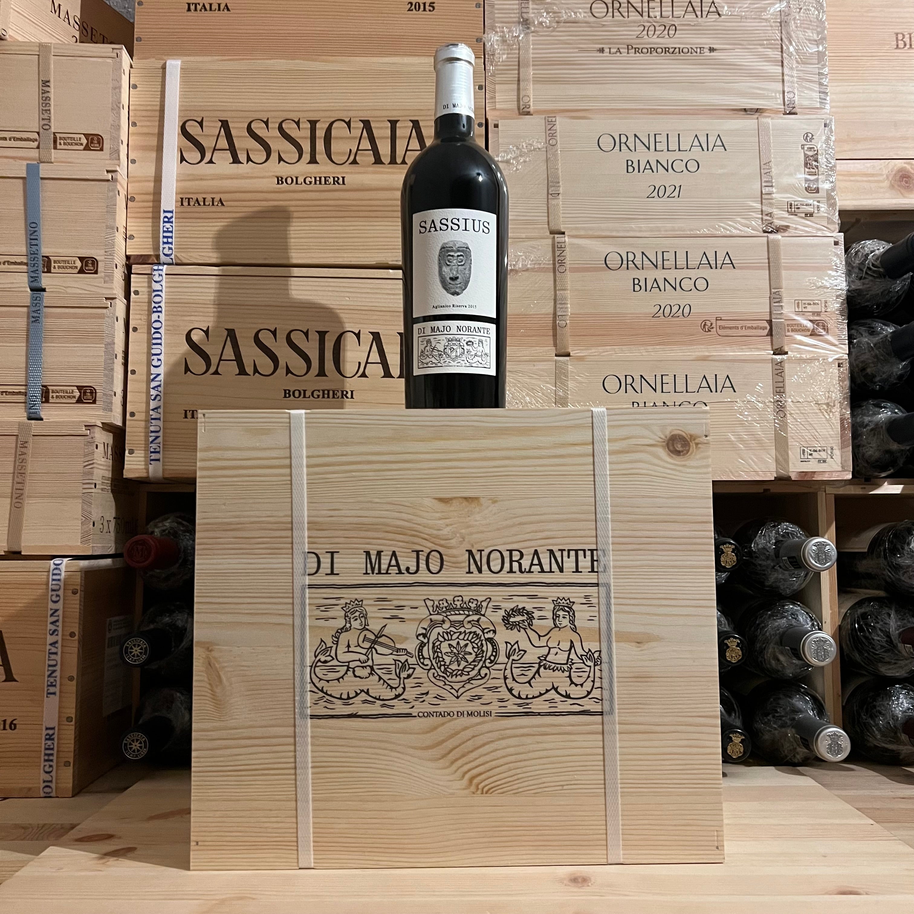 Aglianico Riserva 2017 Sassius Di Majo Norante - Cassa Legno 6 Bottiglie