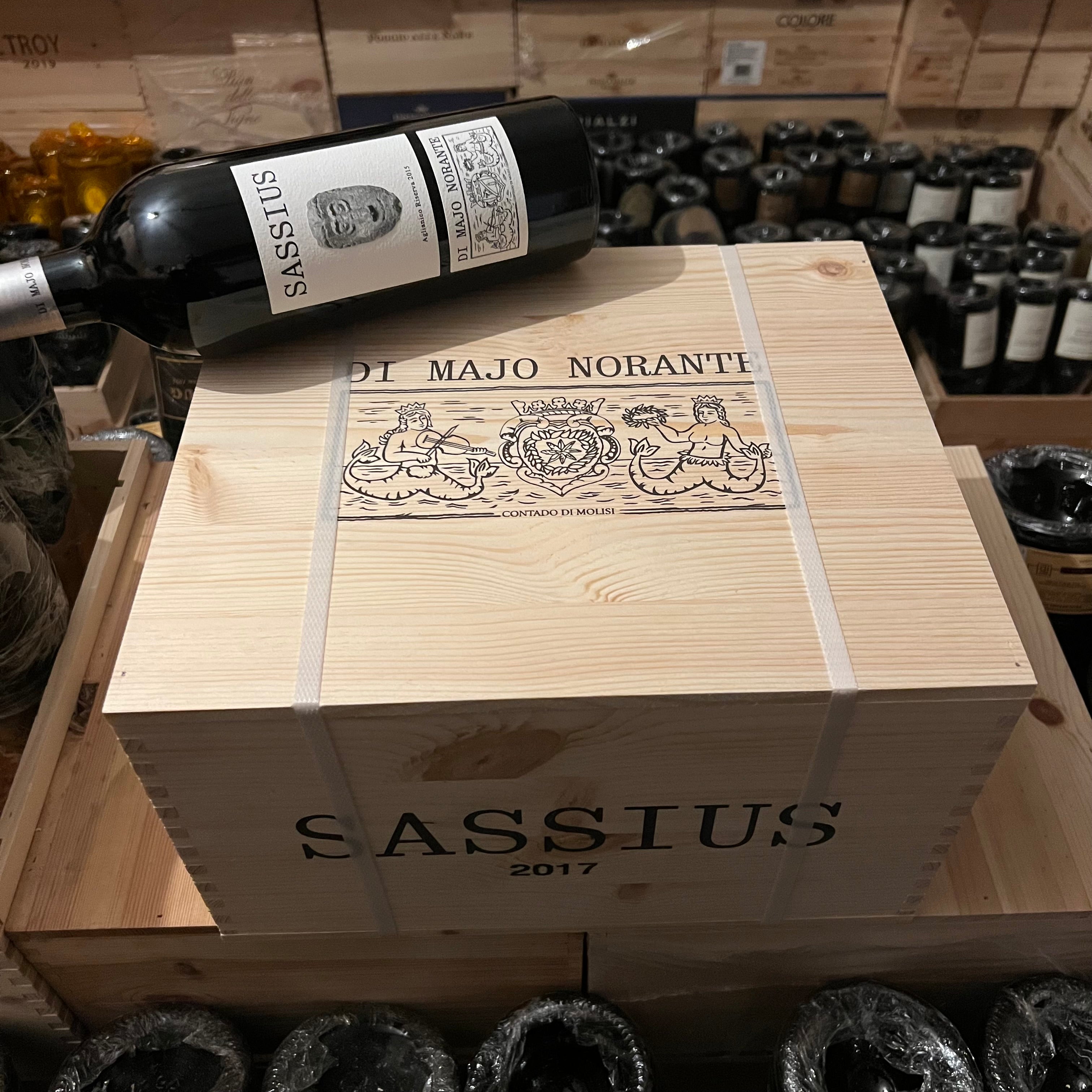 Aglianico Riserva 2017 Sassius Di Majo Norante - Cassa Legno 6 Bottiglie