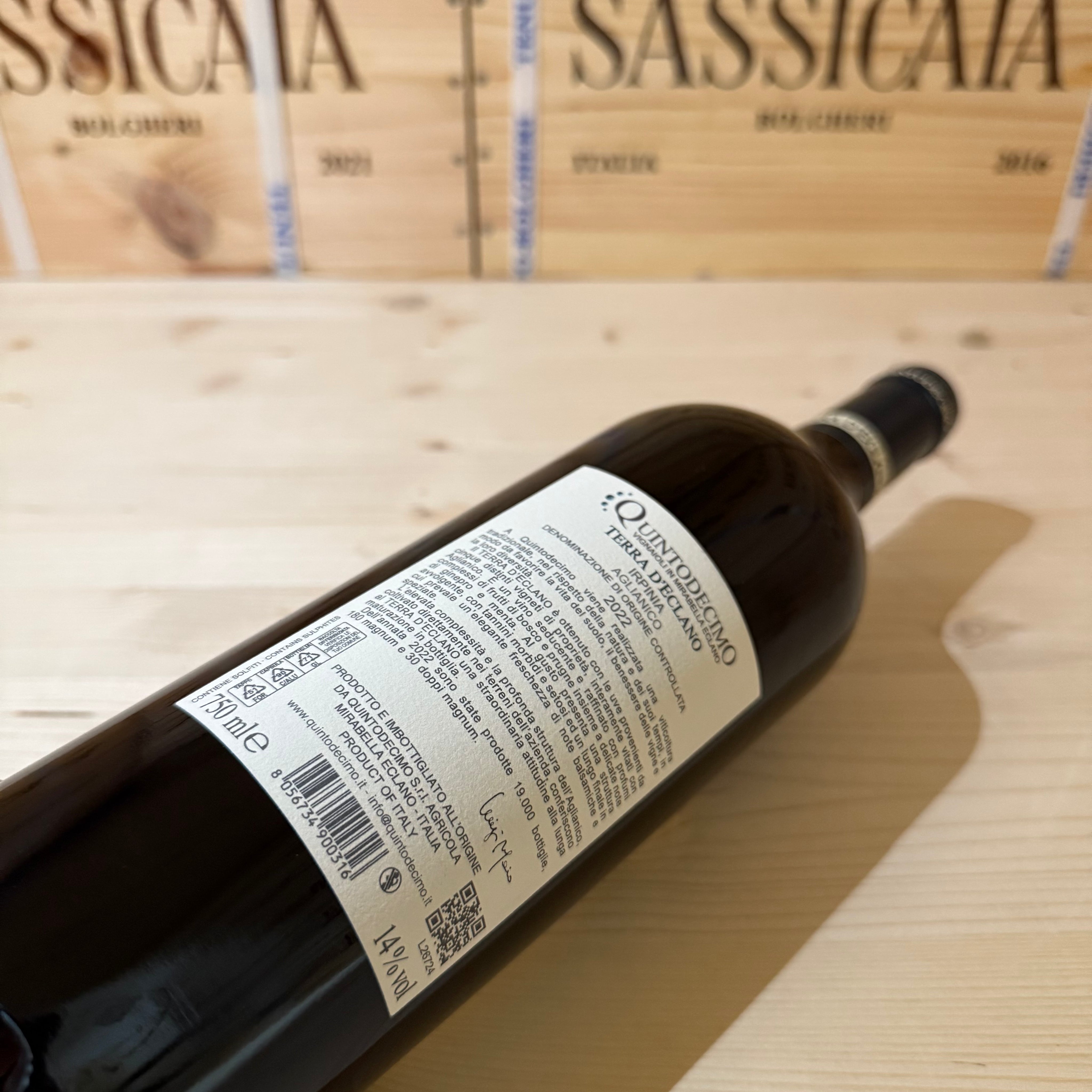 Aglianico Terra d'Eclano 2022 Quintodecimo