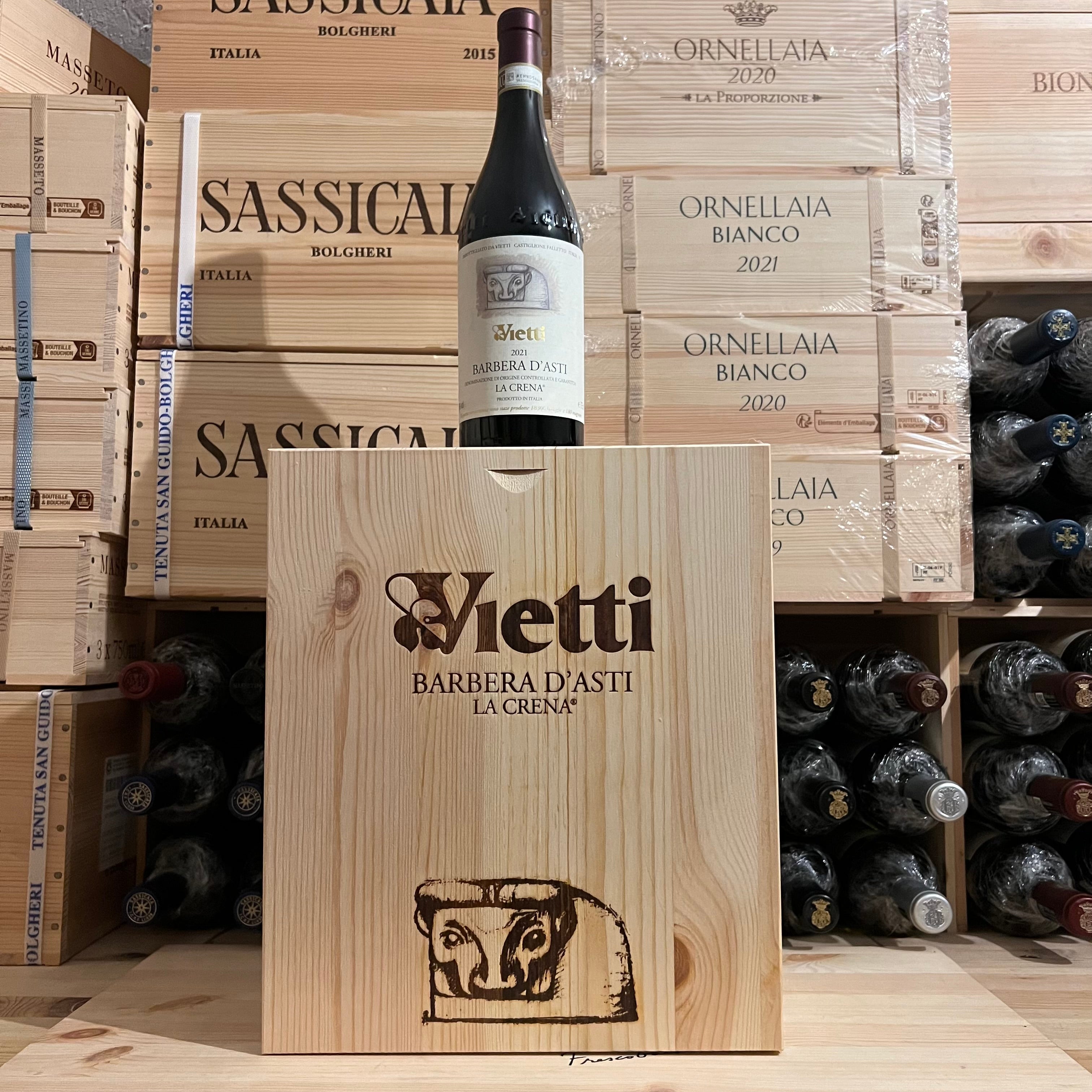 Barbera d'Asti La Crena 2021 Vietti - Cassa Legno 6 Bottiglie
