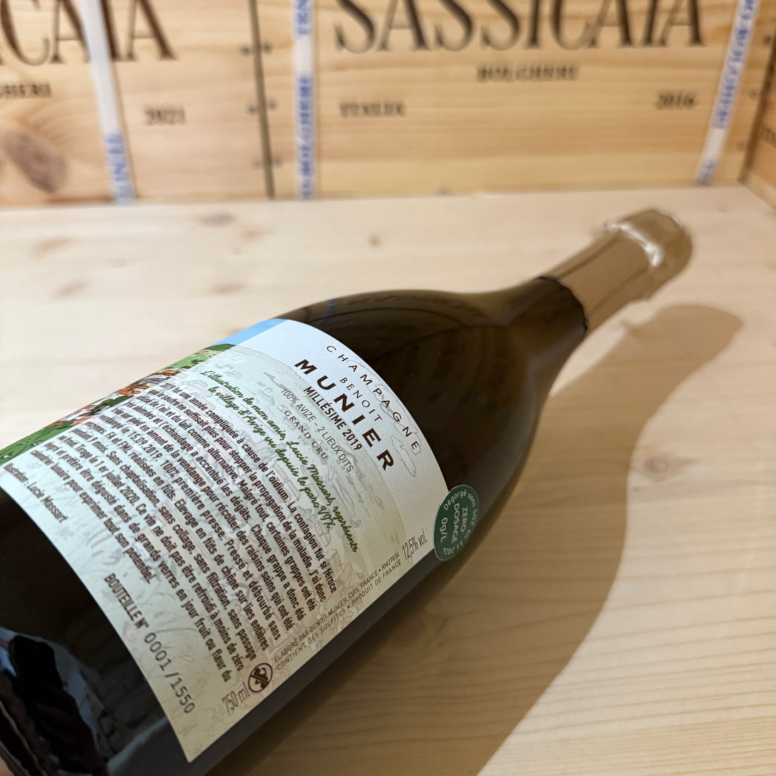 Benoit Munier Vue du Parc VIX Avize 2019 Grand Cru Zero Dosage