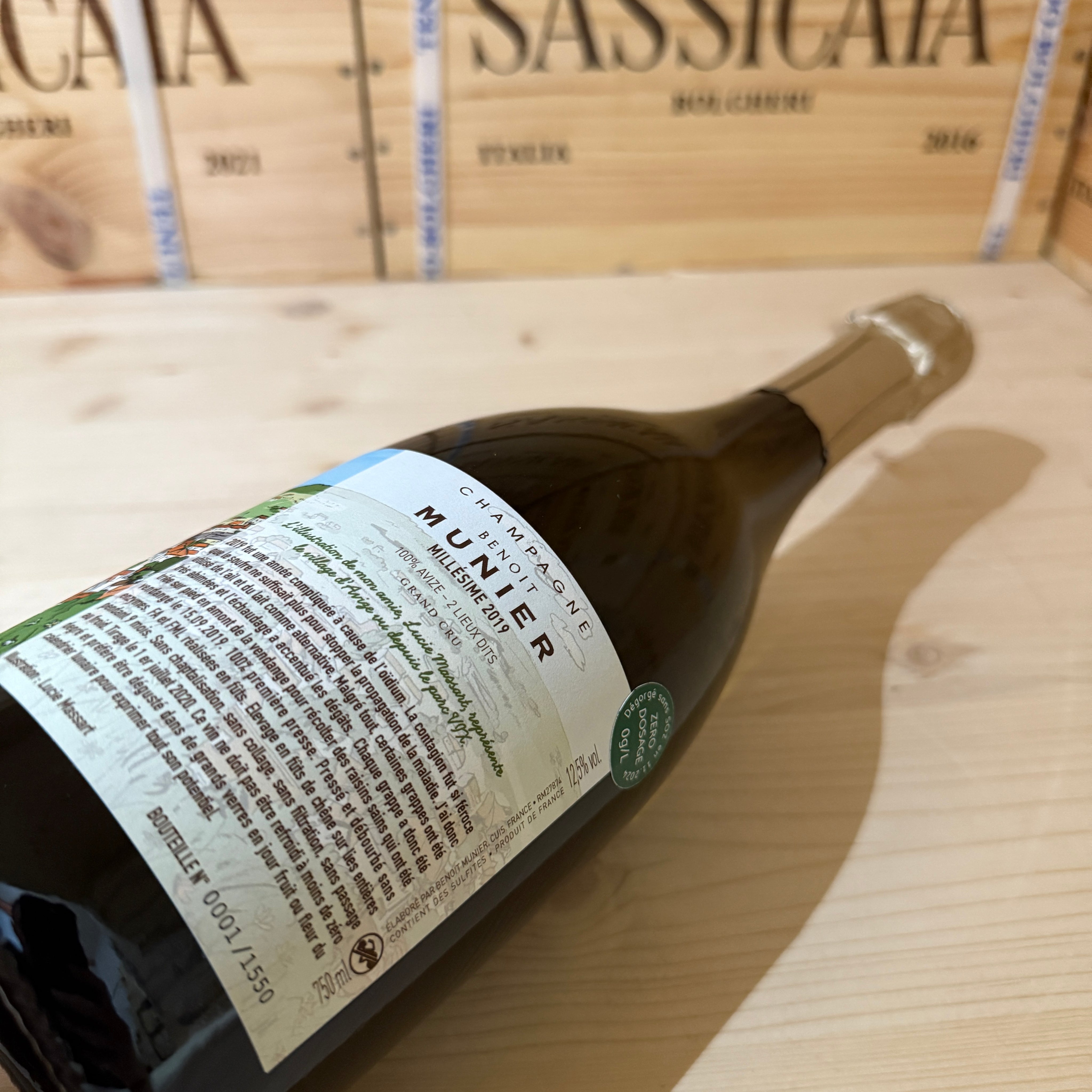 Benoit Munier Vue du Parc VIX Avize 2019 Grand Cru Zero Dosage