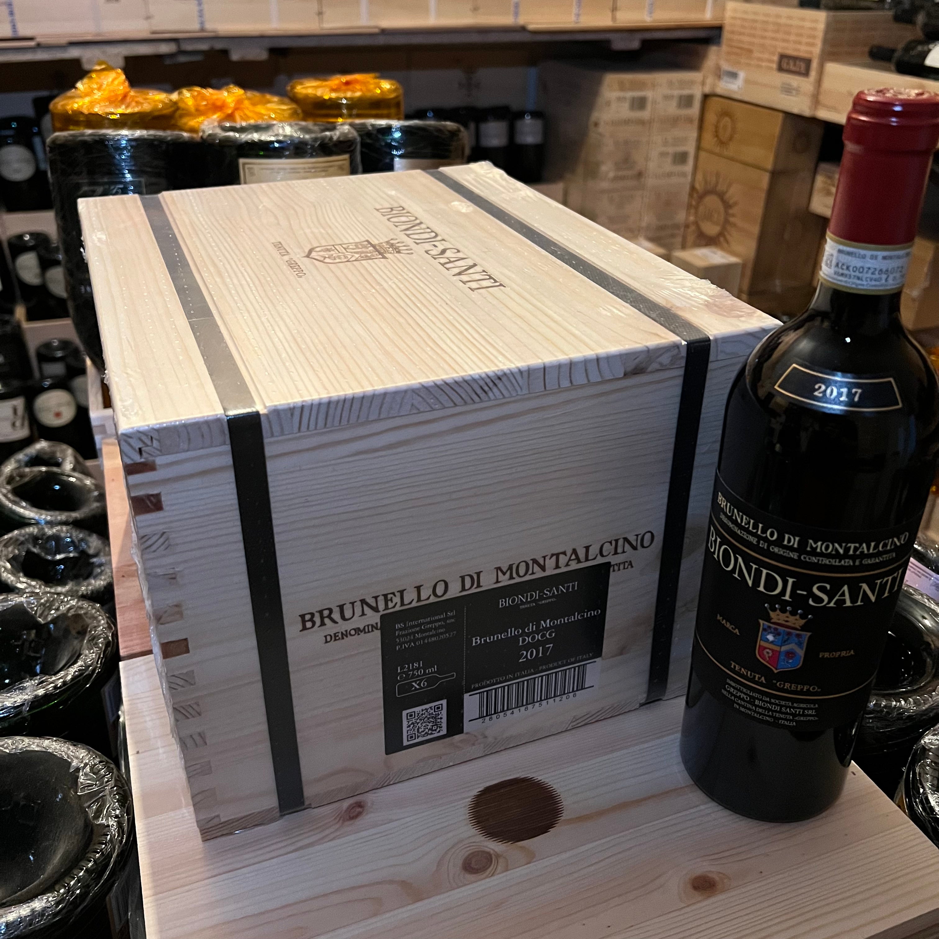 Brunello Biondi Santi 2017 - Cassa Legno 6 Bottiglie