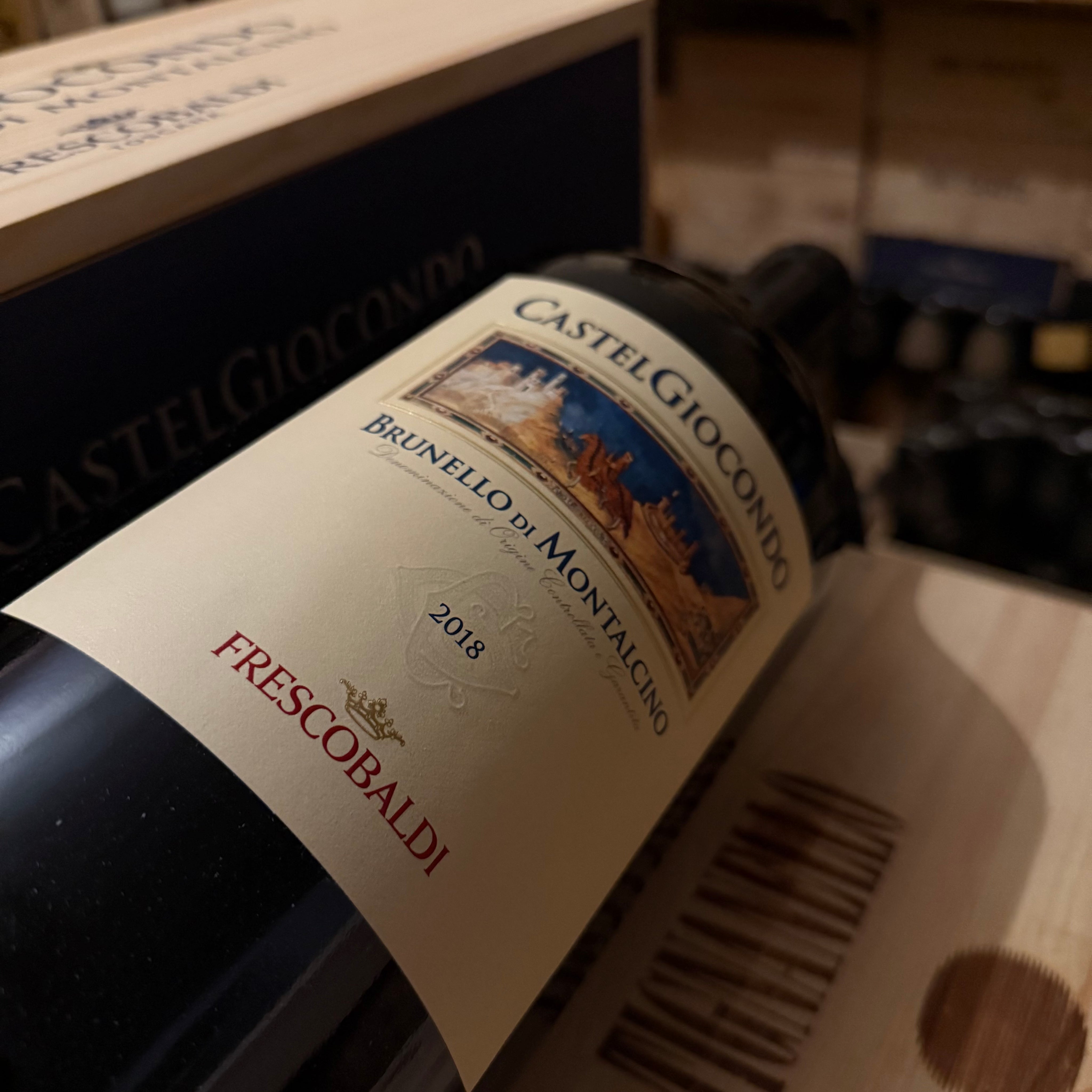 Brunello di Montalcino Castelgiocondo 2018 Jeroboam Marchesi Frescobaldi in Cassa Legno