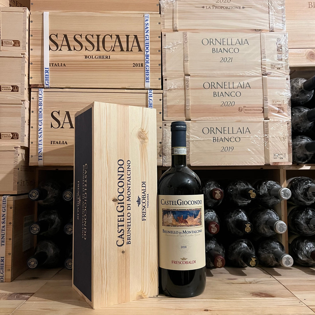 Brunello di Montalcino Castelgiocondo 2018 Magnum Marchesi Frescobaldi in Cassa Legno