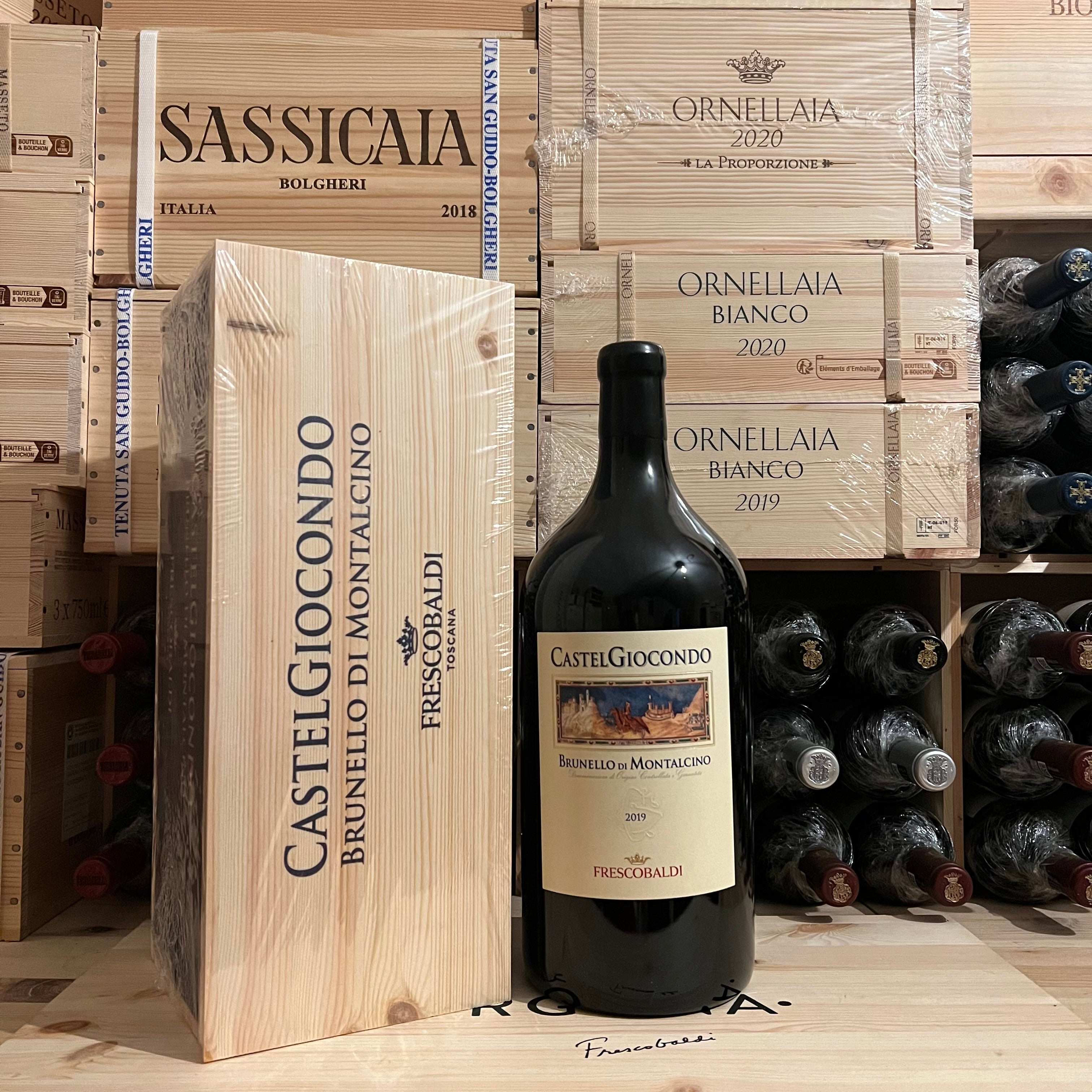 Brunello di Montalcino Castelgiocondo 2019 Jeroboam Marchesi Frescobaldi in Cassa Legno