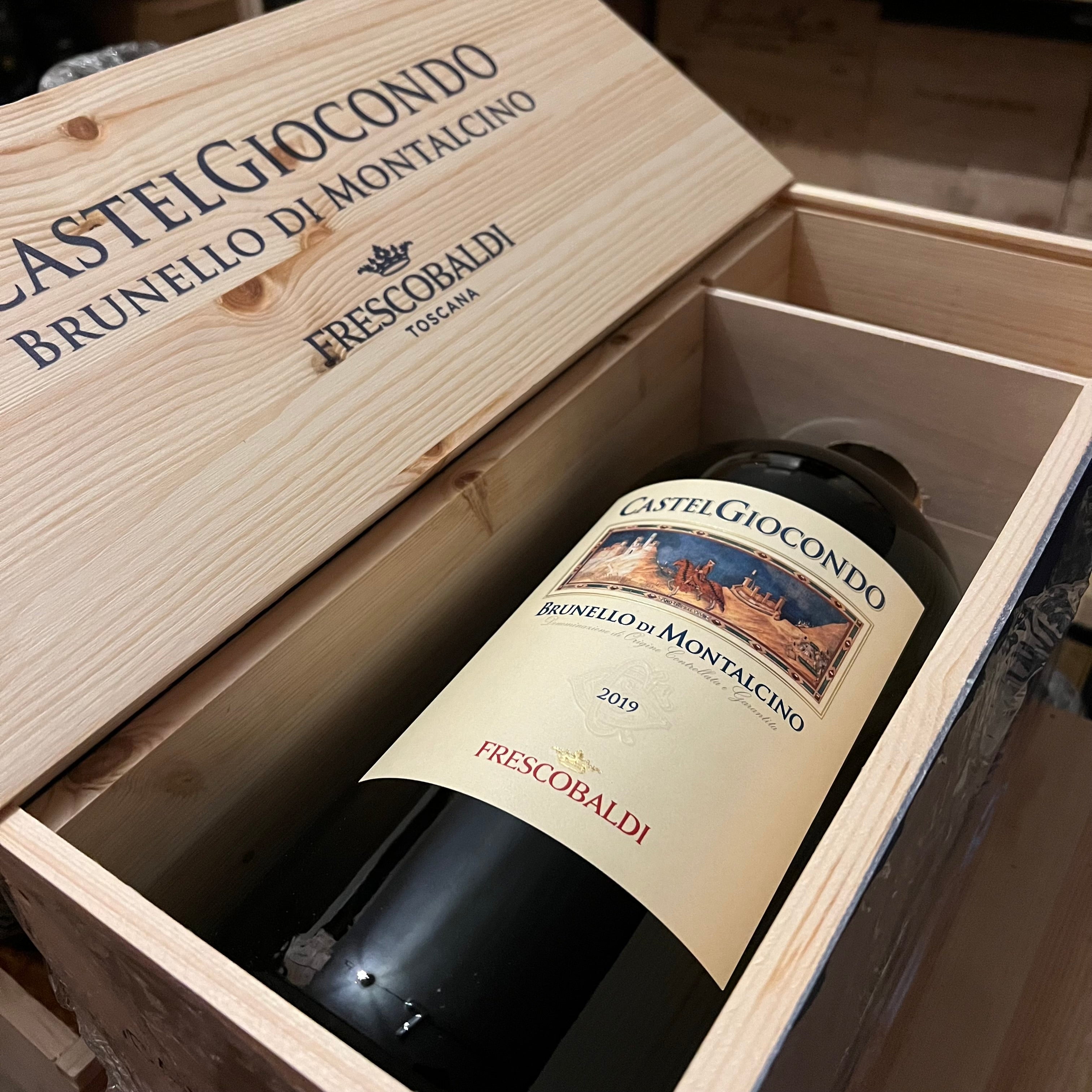 Brunello di Montalcino Castelgiocondo 2019 Jeroboam Marchesi Frescobaldi in Cassa Legno
