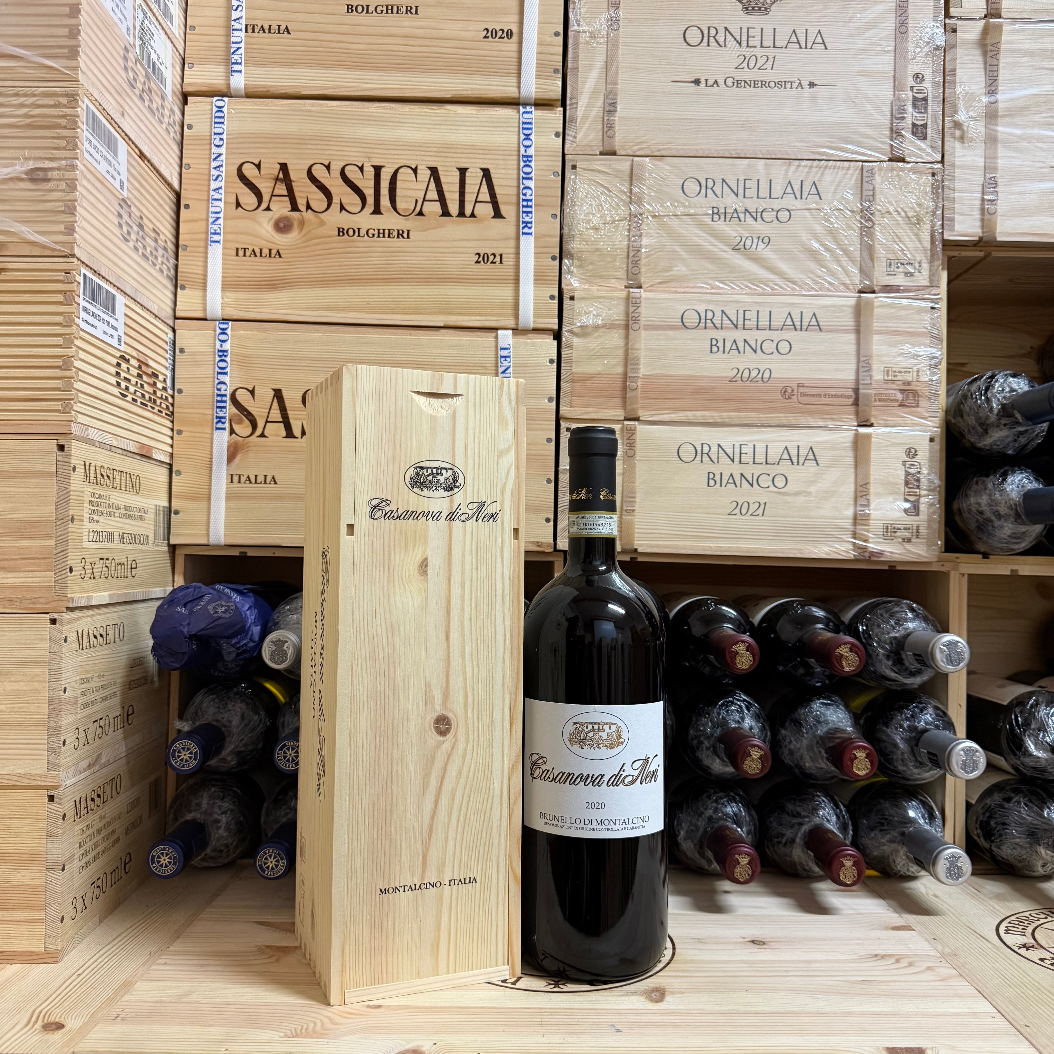 Brunello di Montalcino Etichetta Bianca 2020 Magnum Casanova di Neri - in Cassa Legno