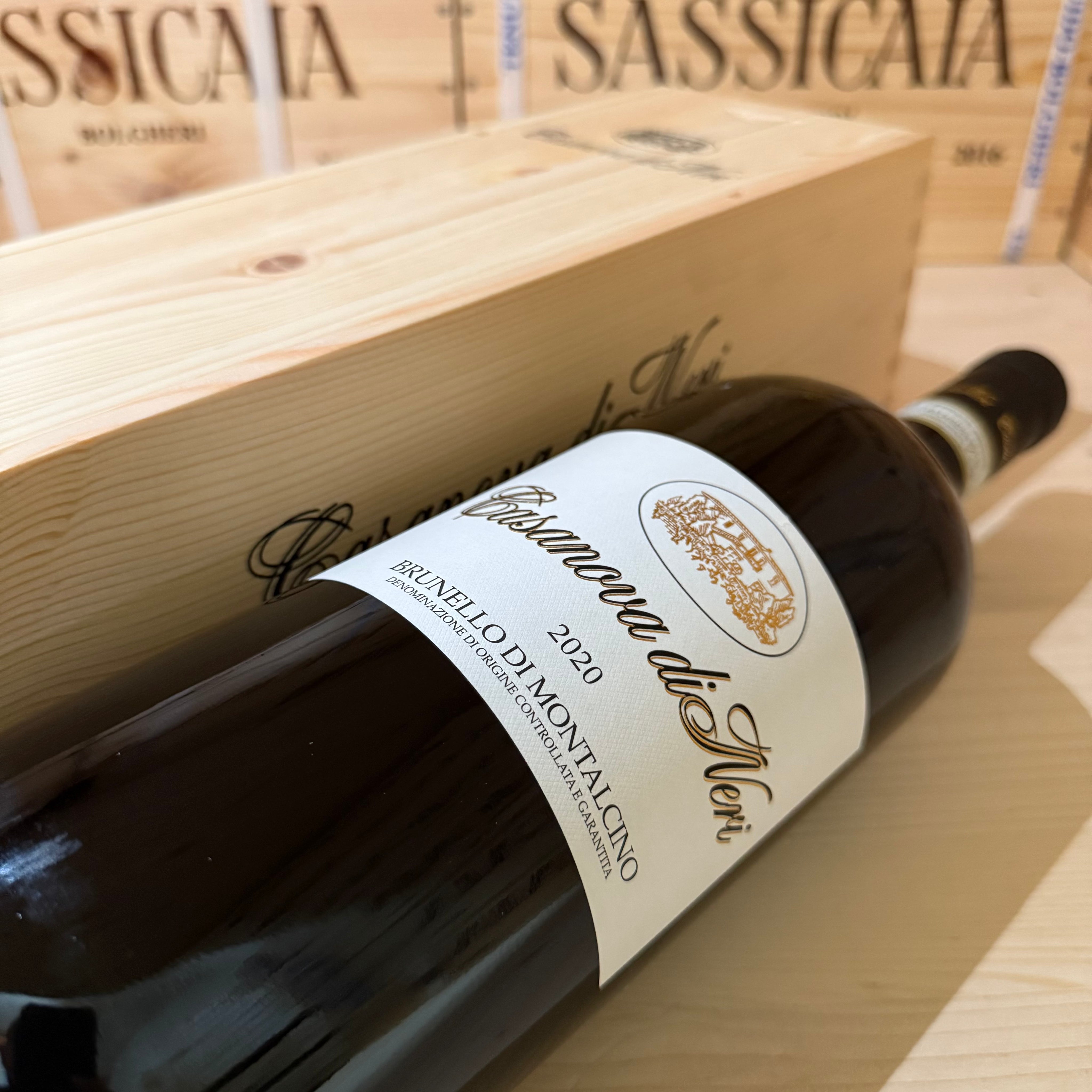 Brunello di Montalcino Etichetta Bianca 2020 Magnum Casanova di Neri - in Cassa Legno