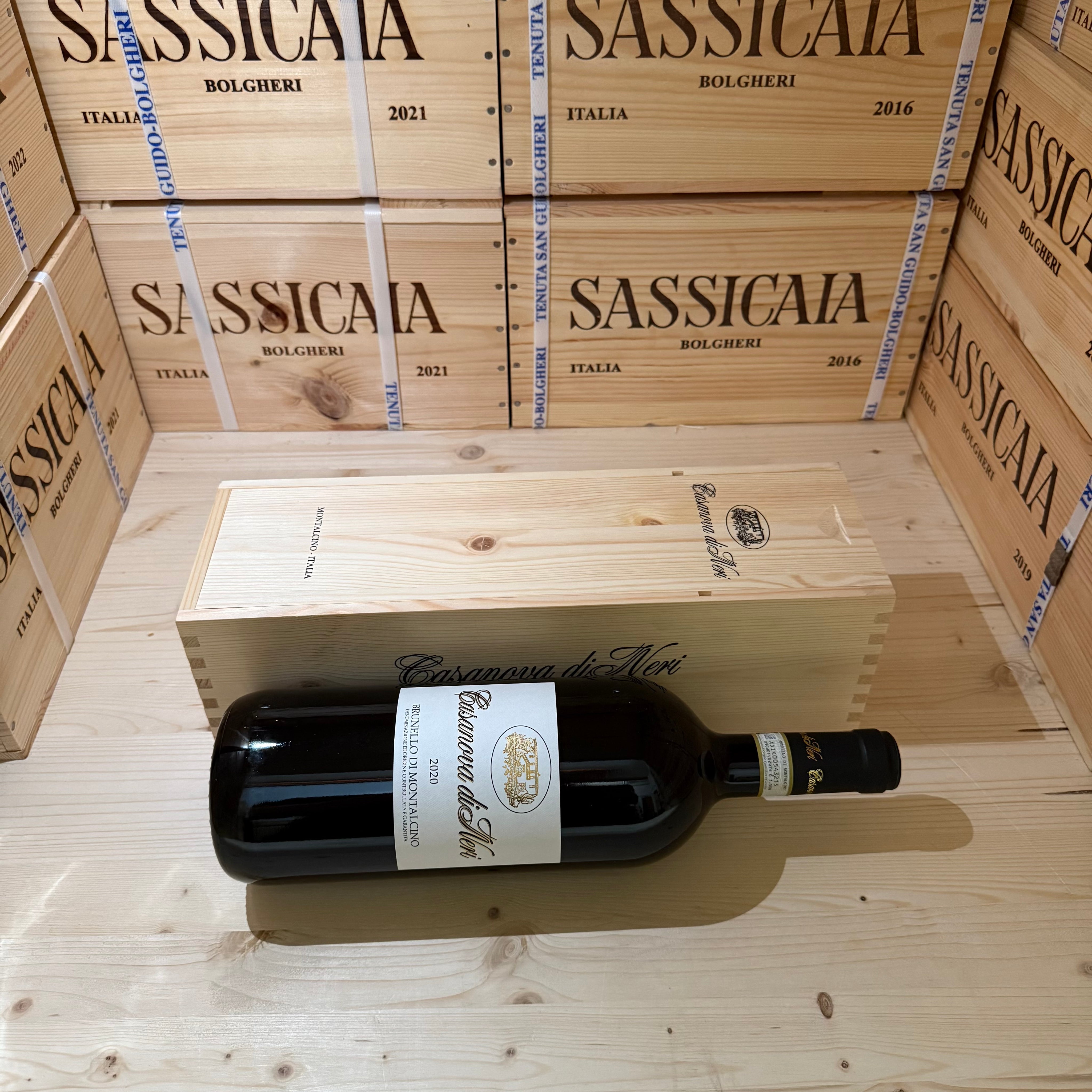 Brunello di Montalcino Etichetta Bianca 2020 Magnum Casanova di Neri - in Cassa Legno
