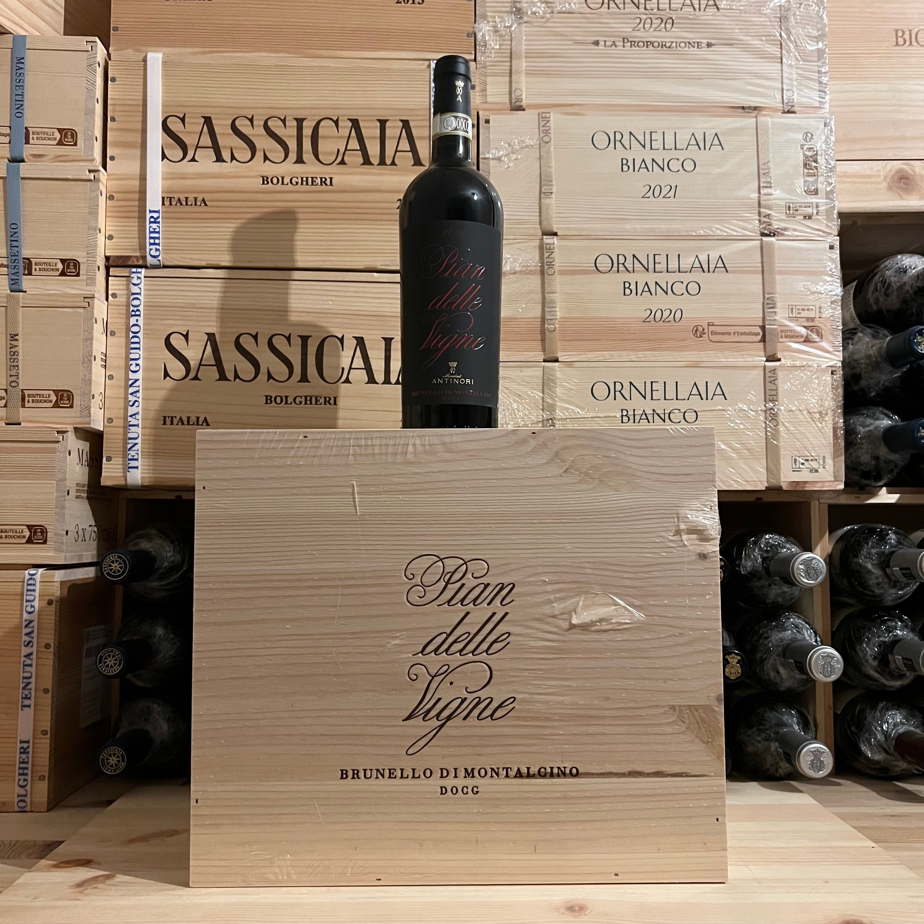 Brunello di Montalcino Pian delle Vigne 2020 Marchesi Antinori - Cassa Legno 6 Bottiglie