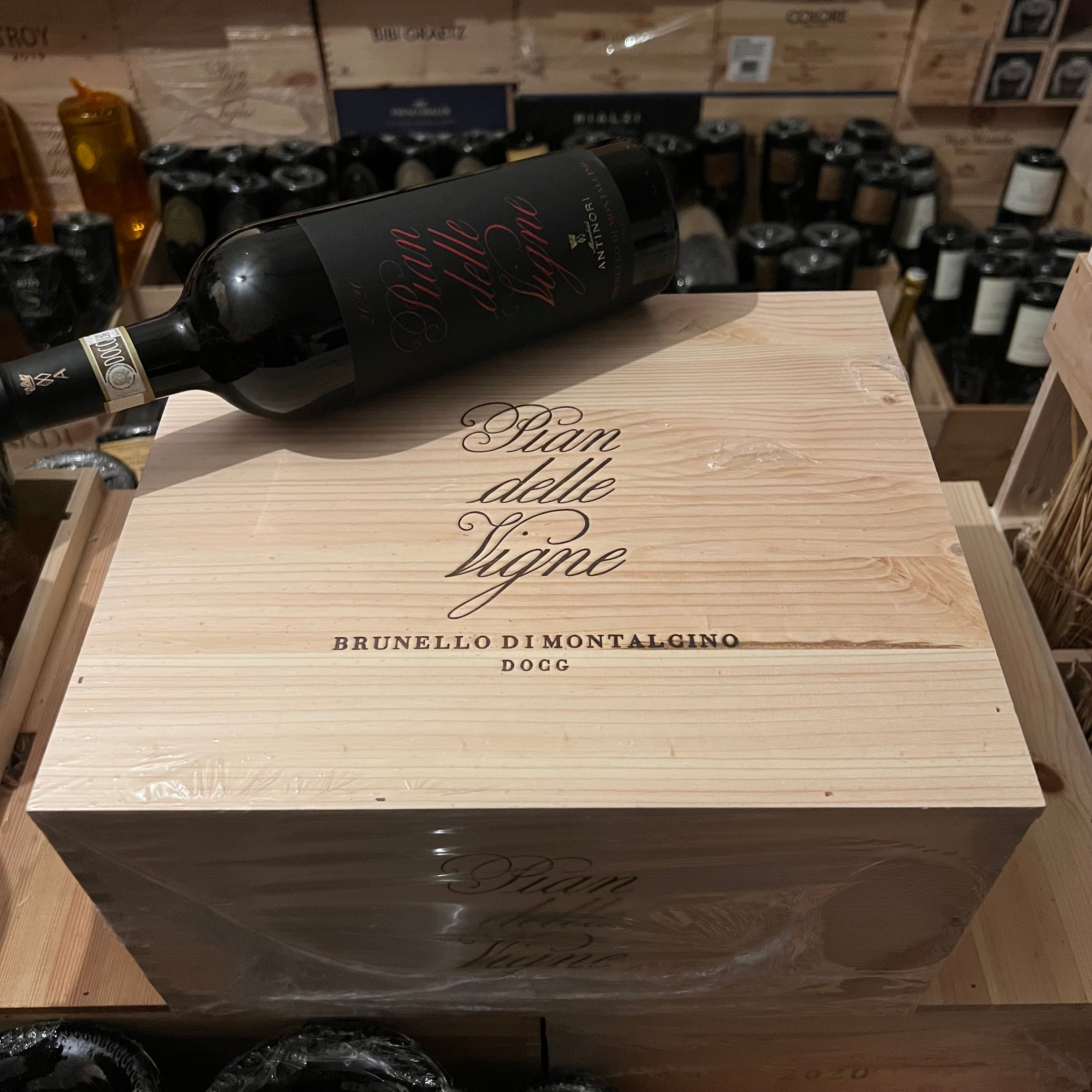 Brunello di Montalcino Pian delle Vigne 2020 Marchesi Antinori - Cassa Legno 6 Bottiglie