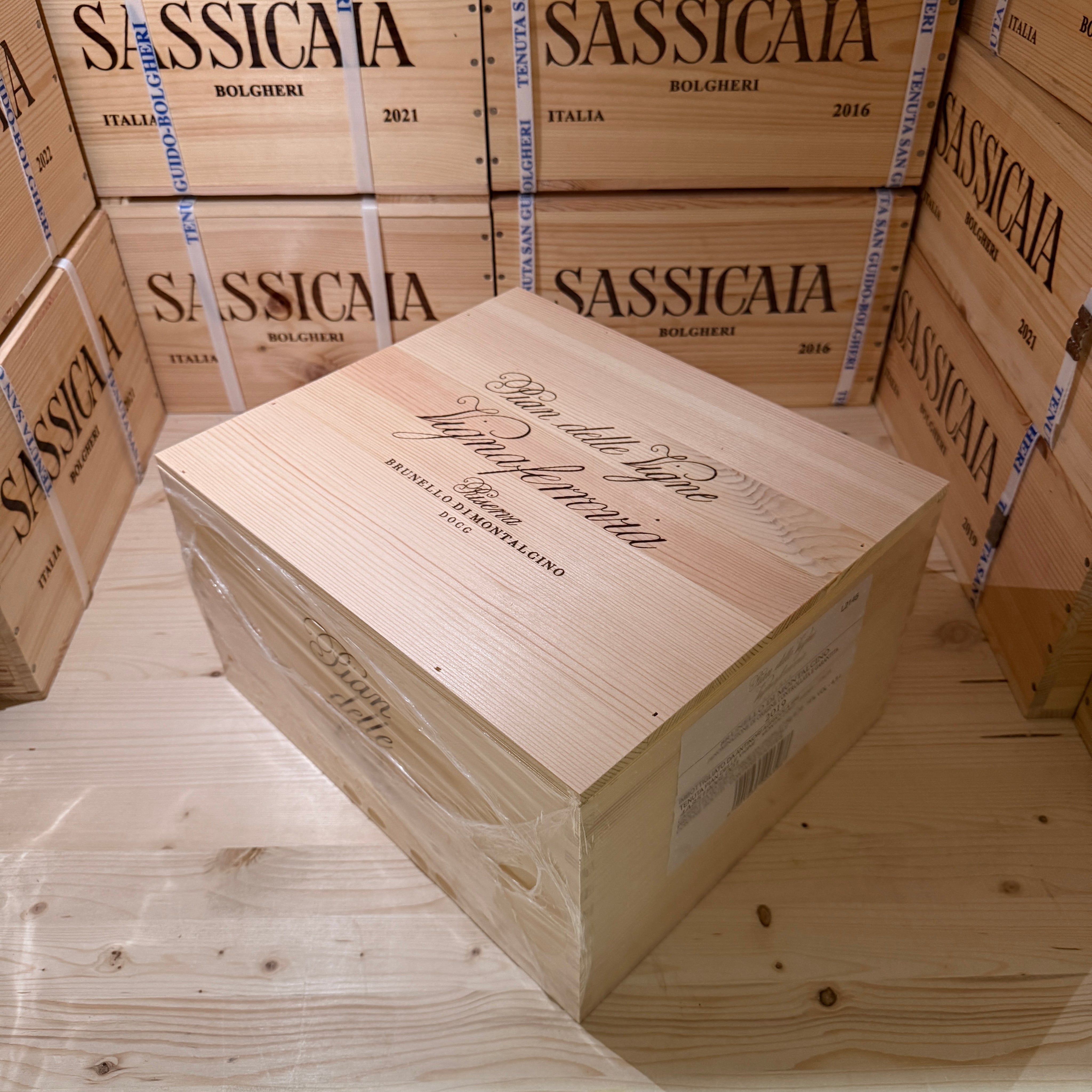 Brunello di Montalcino Riserva Pian delle Vigne Vignaferrovia 2019 Marchesi Antinori - Cassa Legno 6 Bottiglie