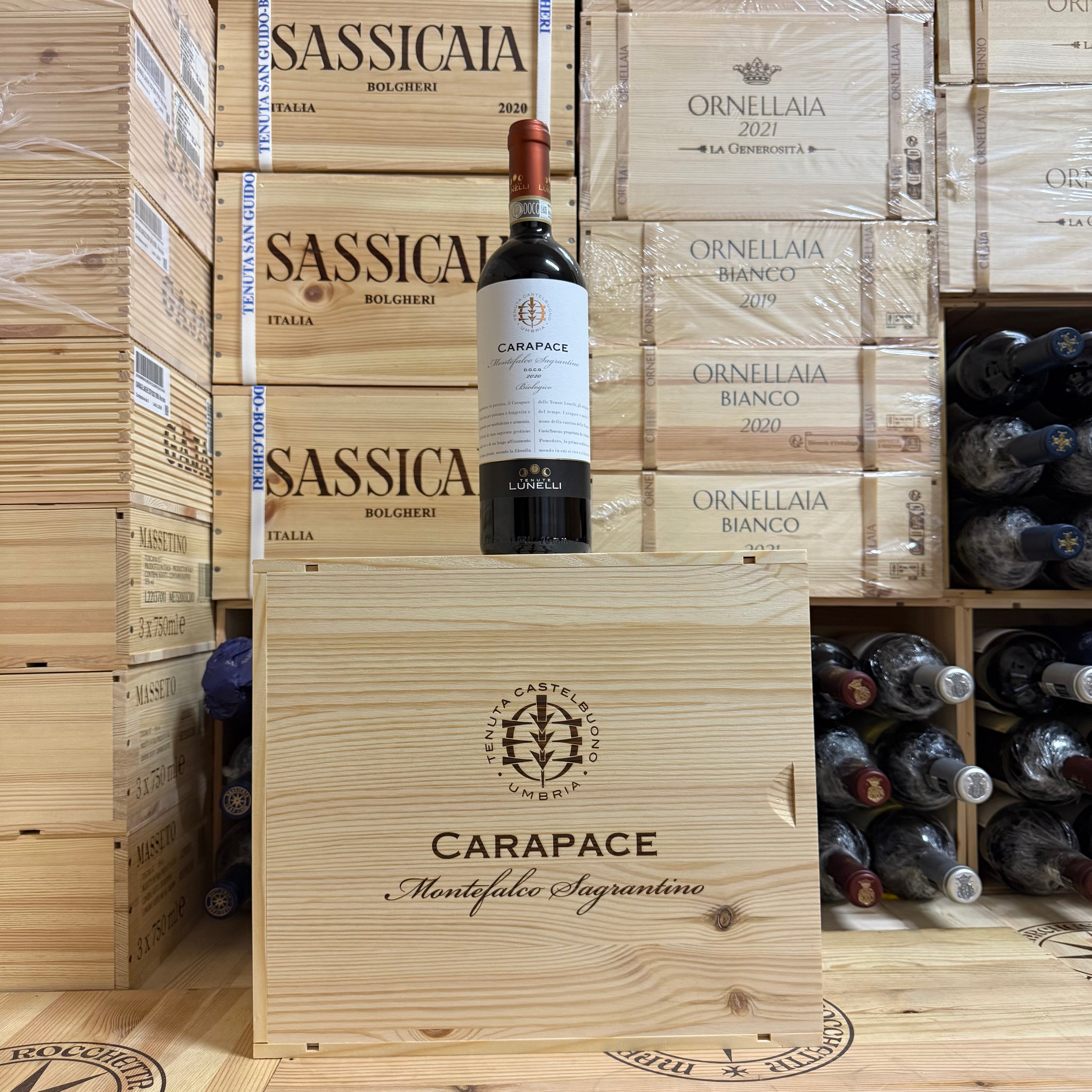 Carapace 2020 Montefalco Sagrantino DOCG Tenute Lunelli - Cassa Legno 6 Bottiglie