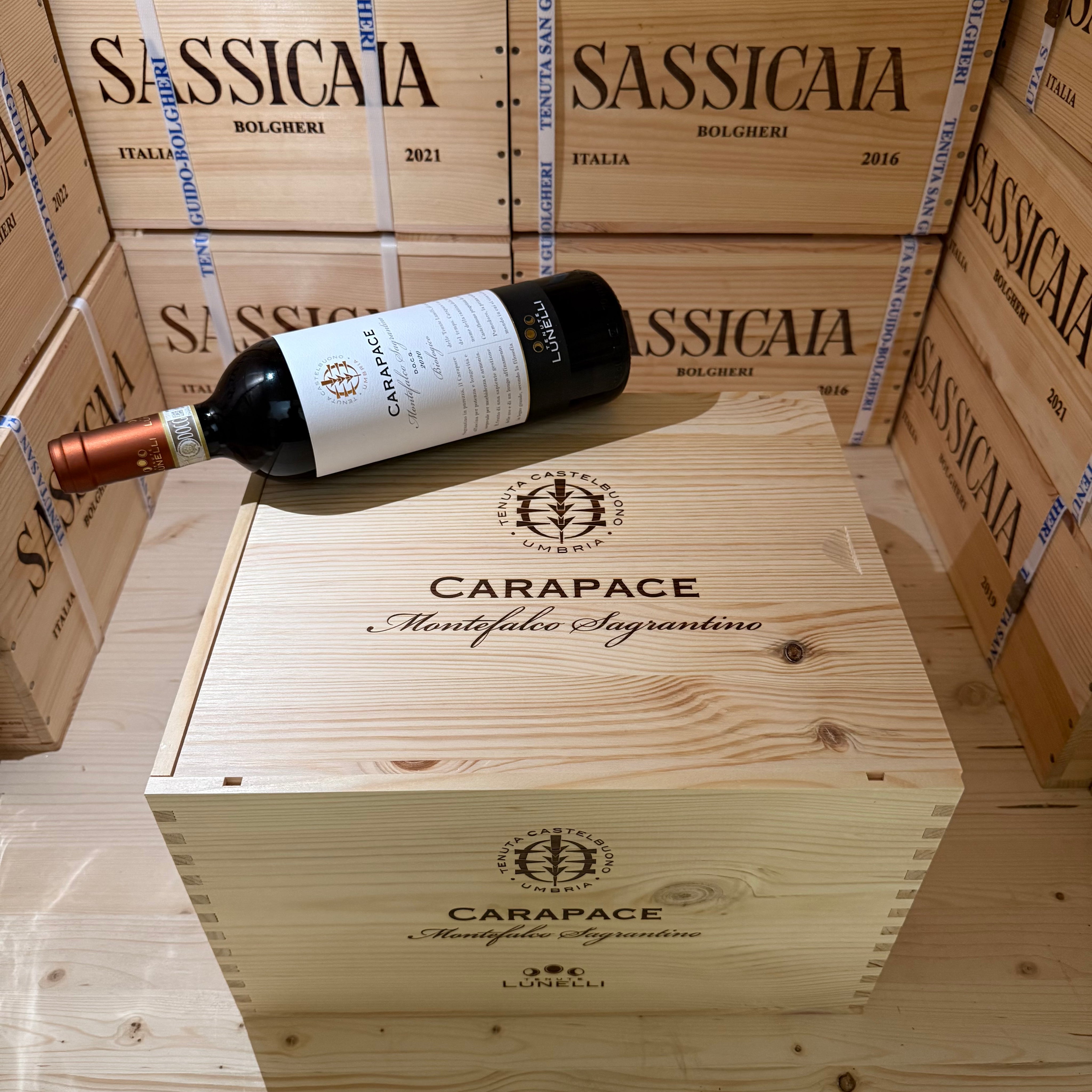 Carapace 2020 Montefalco Sagrantino DOCG Tenute Lunelli - Cassa Legno 6 Bottiglie