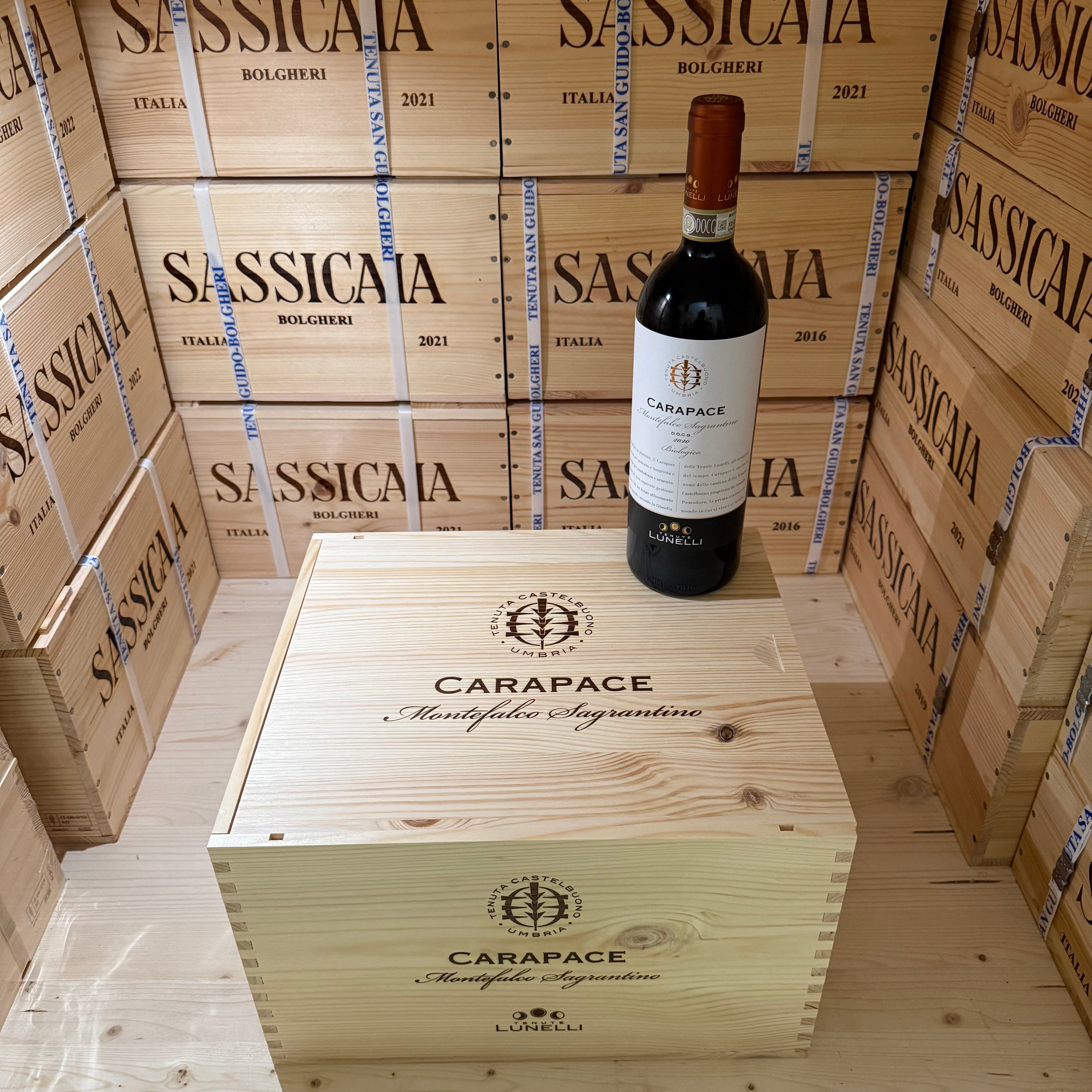 Carapace 2020 Montefalco Sagrantino DOCG Tenute Lunelli - Cassa Legno 6 Bottiglie