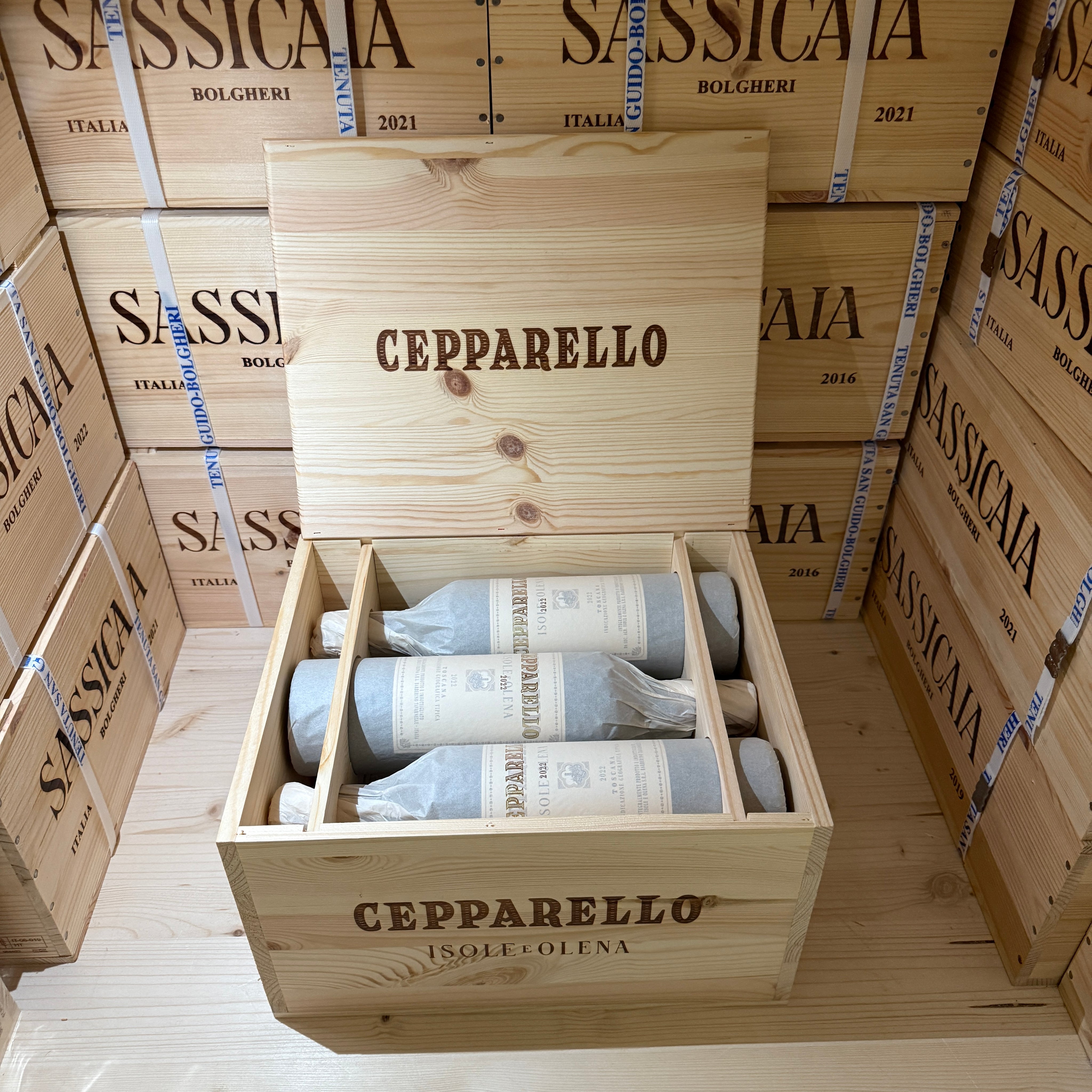 Cepparello 2022 Toscana Rosso IGT Isole e Olena - Cassa Legno 6 Bottiglie