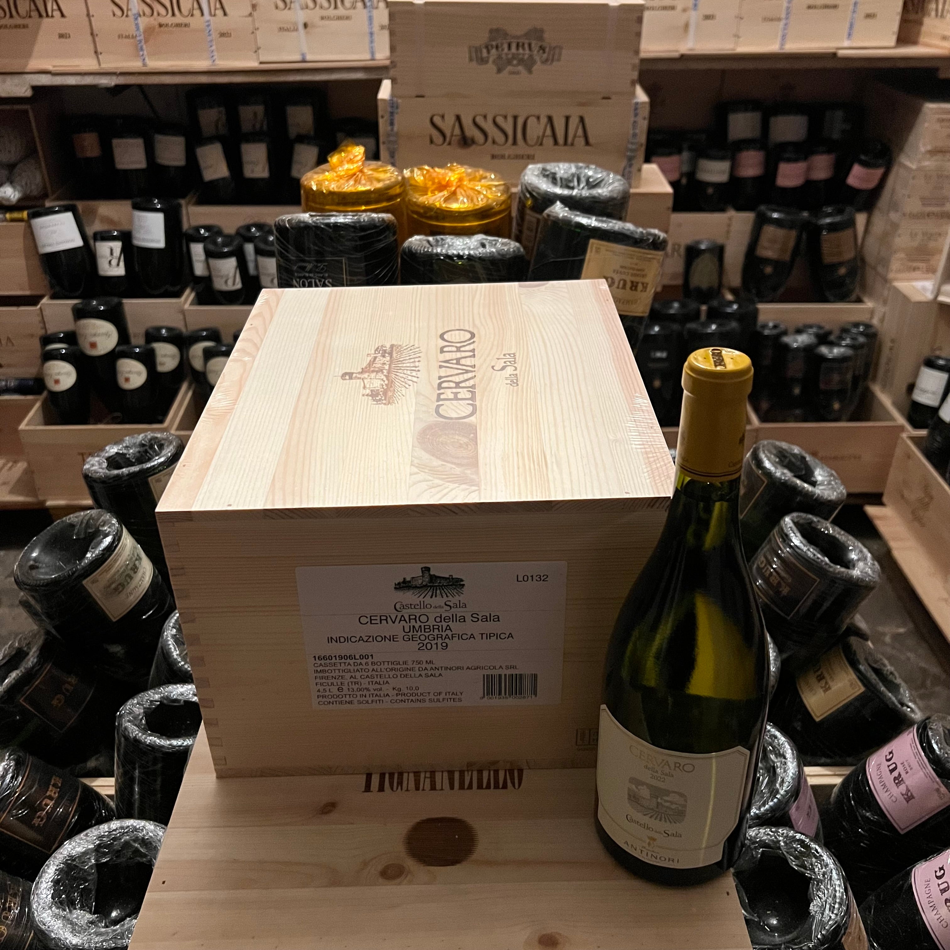 Cervaro della Sala 2019 Castello della Sala Marchesi Antinori - Cassa Legno 6 Bottiglie