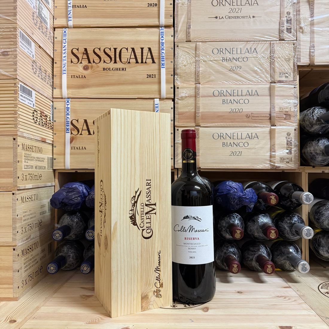 ColleMassari Montecucco Rosso Riserva 2021 Magnum - in Cassa Legno