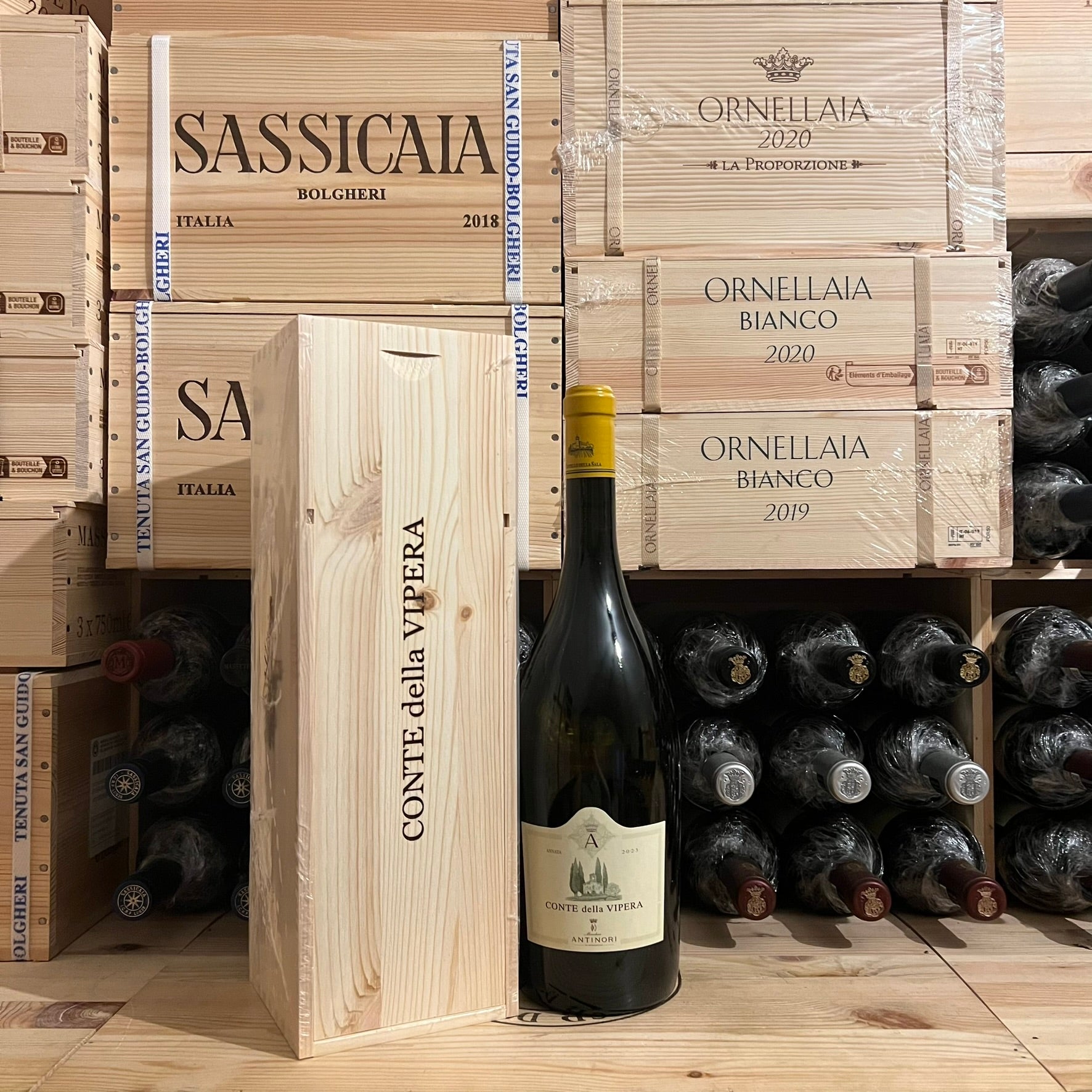 Conte della Vipera 2023 Magnum in Cassa Legno Castello della Sala Marchesi Antinori