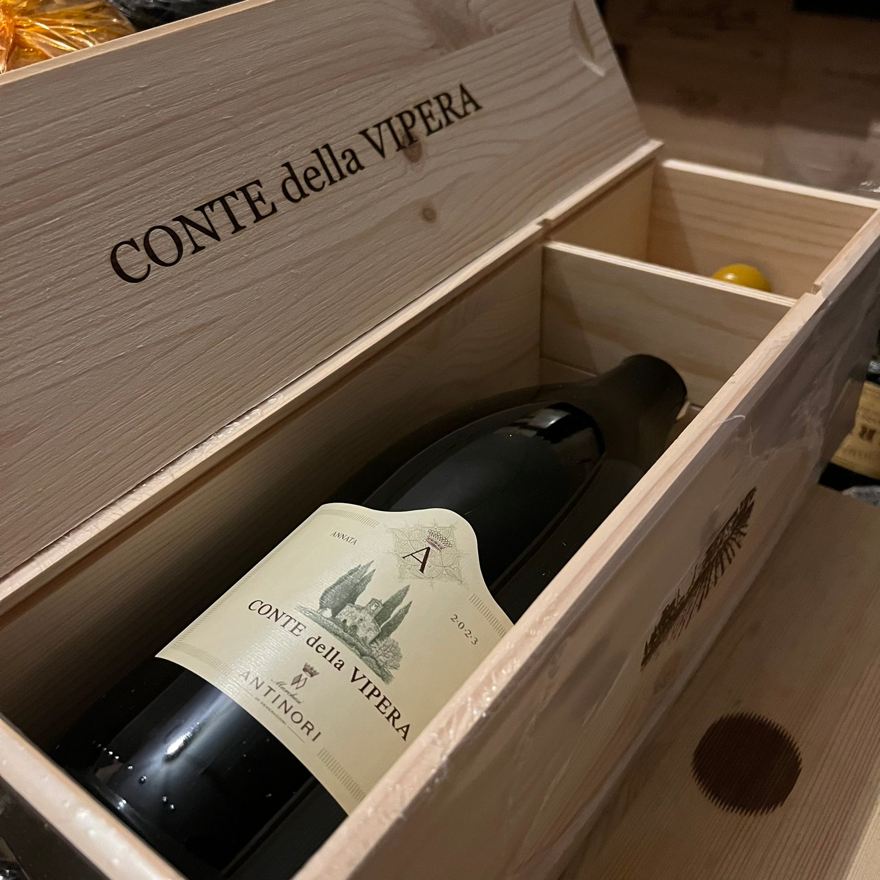Conte della Vipera 2023 Magnum in Cassa Legno Castello della Sala Marchesi Antinori