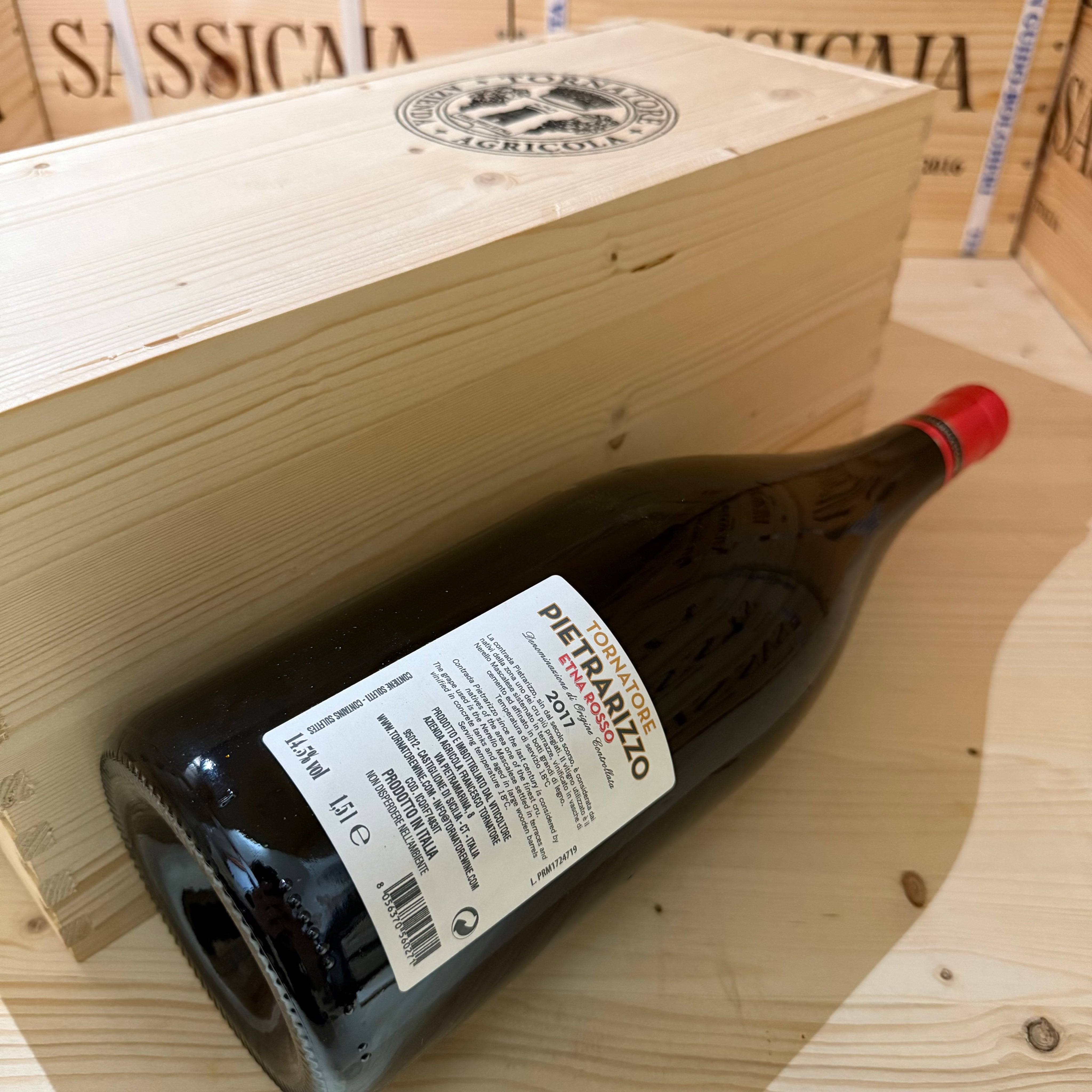 Etna Rosso DOC Pietrarizzo 2017 Magnum Tornatore - in Cassa Legno