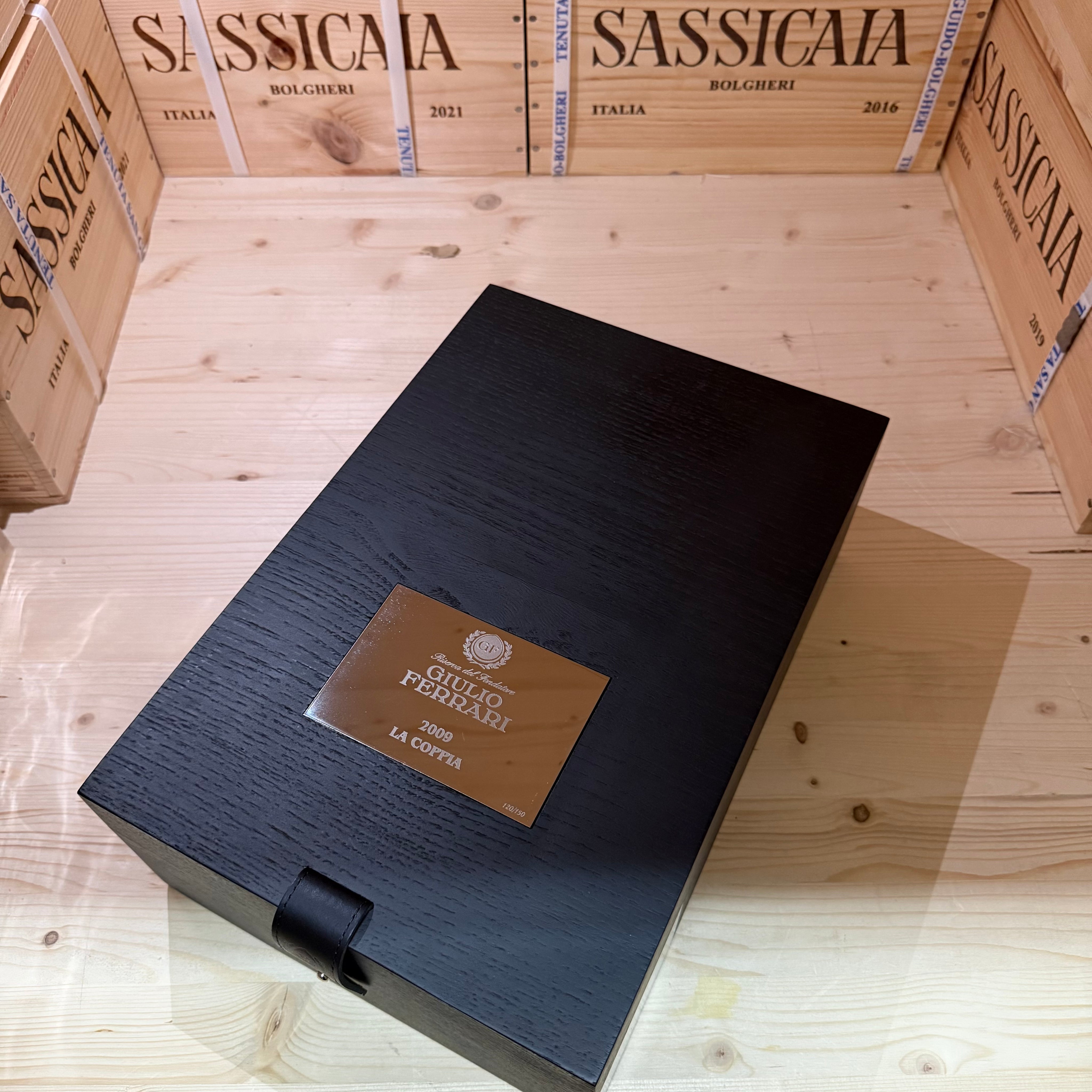Giulio Ferrari 2009 Riserva Del Fondatore "La Coppia" Cassa Legno 2 Bottiglie