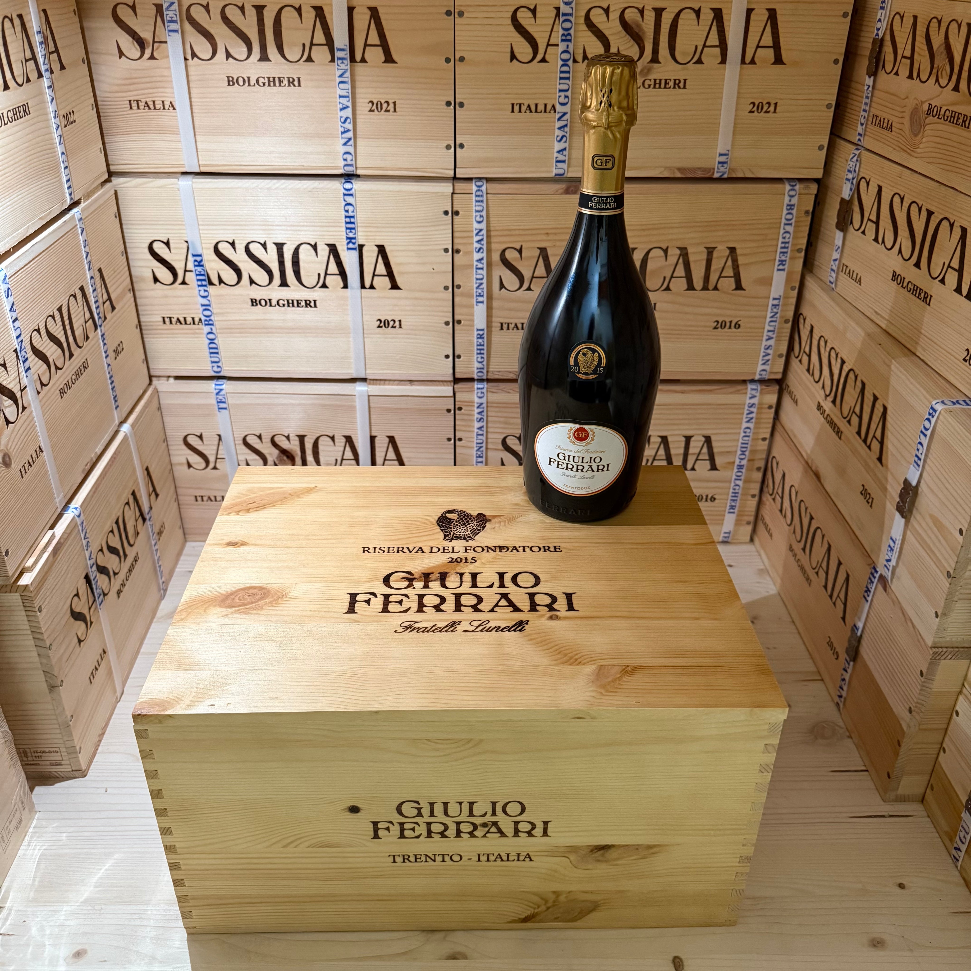 Giulio Ferrari 2015 Riserva Del Fondatore - Cassa Legno 6 Bottiglie