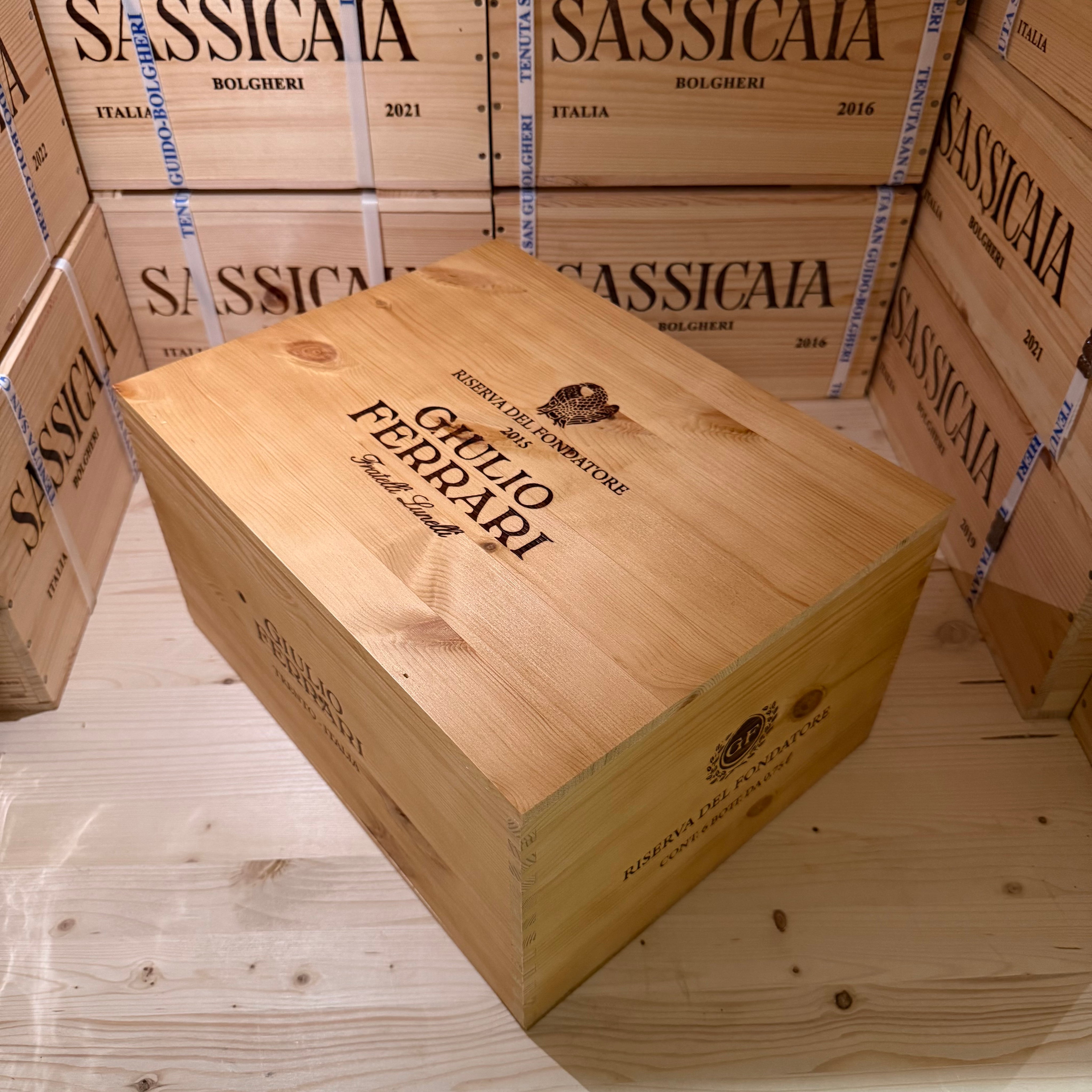 Giulio Ferrari 2015 Riserva Del Fondatore - Cassa Legno 6 Bottiglie