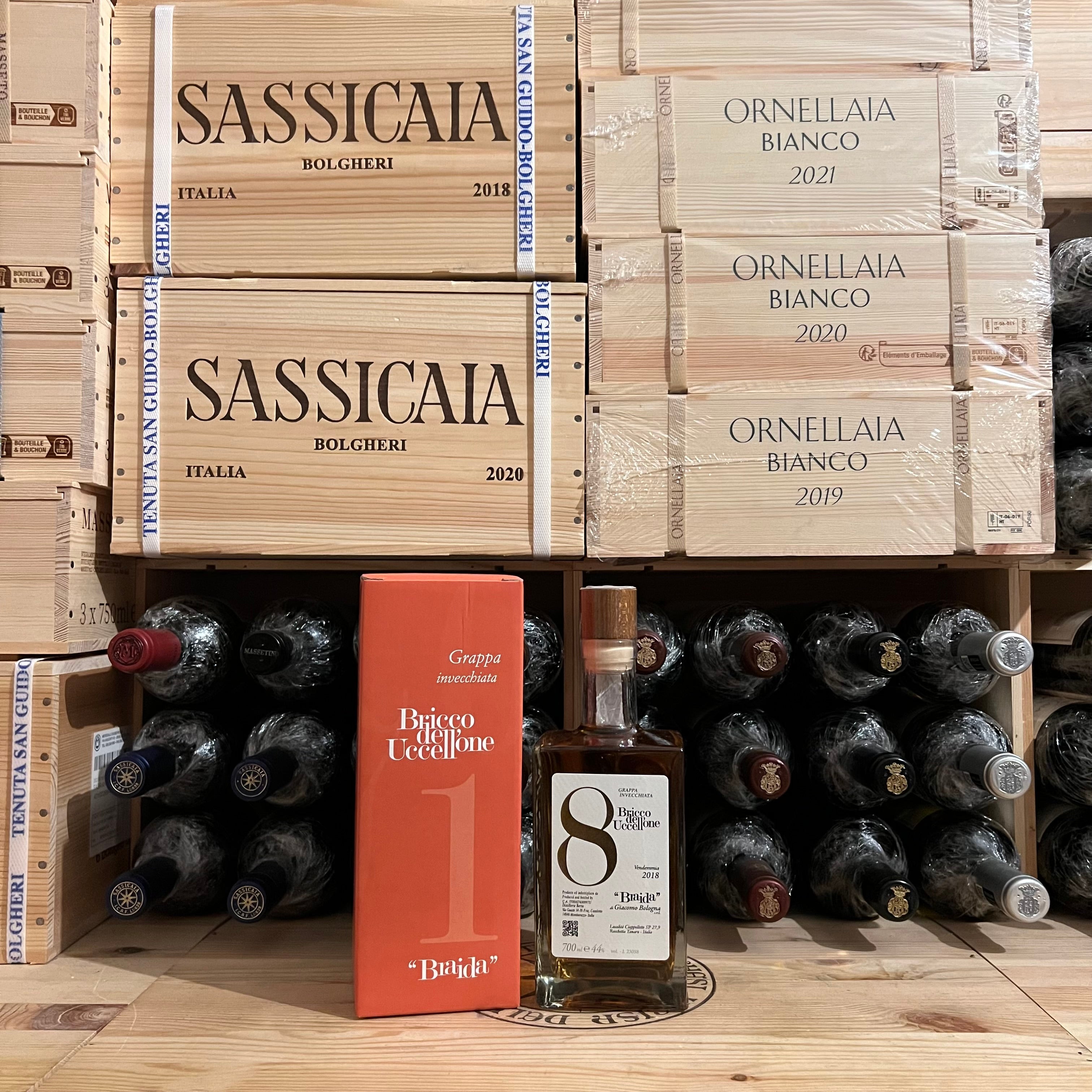Grappa di Bricco dell'Uccellone 2018 0,70 l 44% Vol. Braida