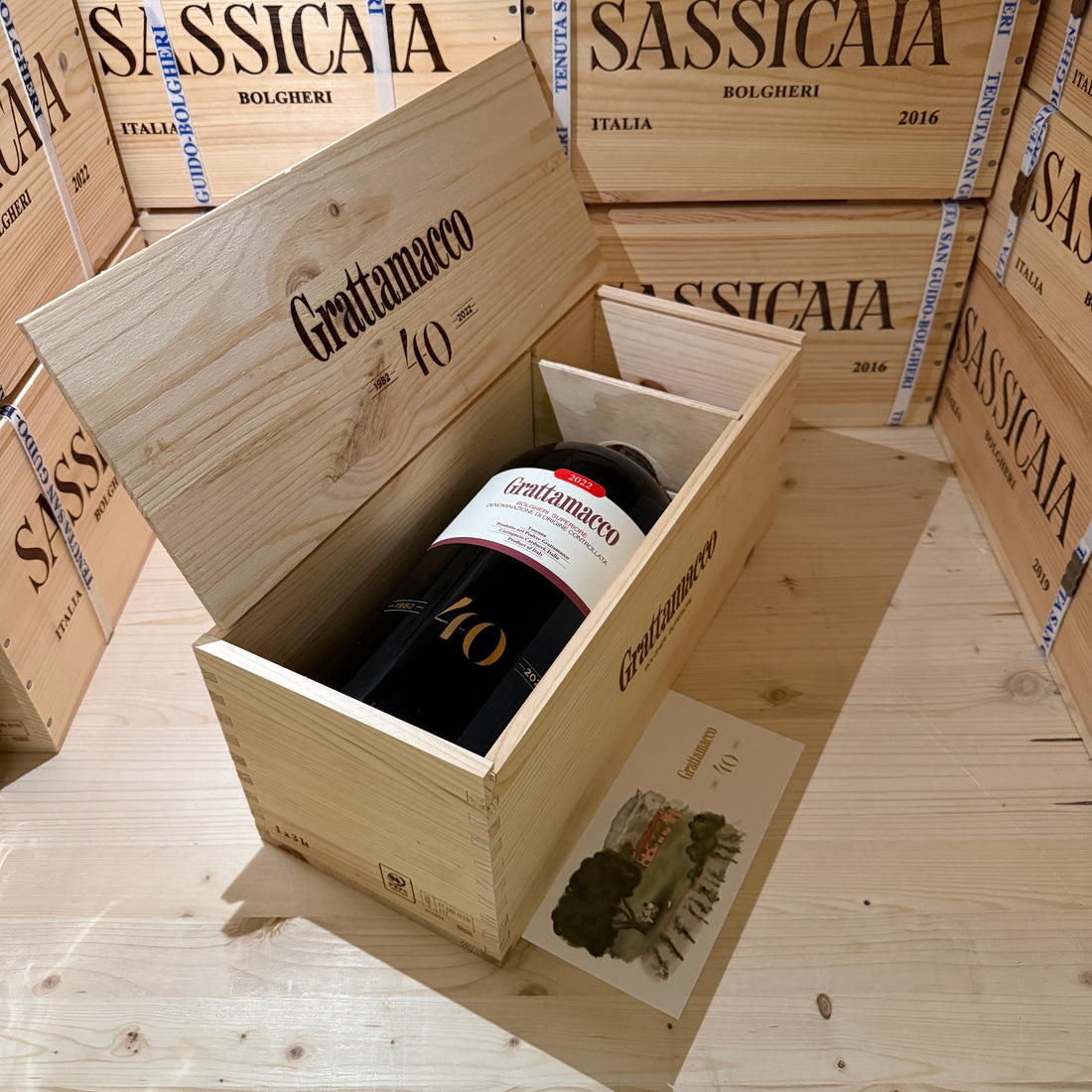 Grattamacco 2022 Jeroboam Bolgheri Rosso Superiore DOC ColleMassari - in Cassa Legno