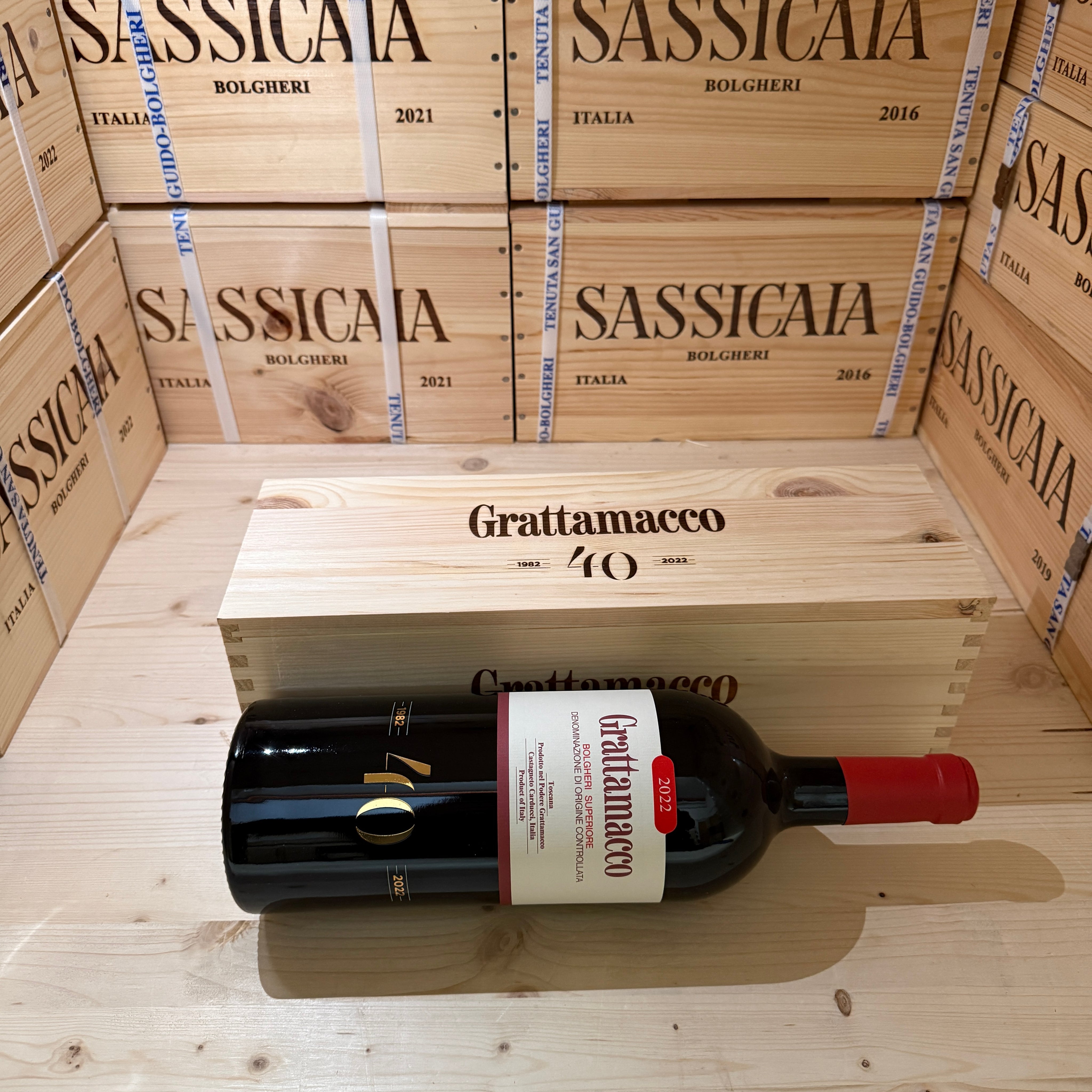Grattamacco 2022 Magnum Bolgheri Rosso Superiore DOC ColleMassari - in Cassa Legno