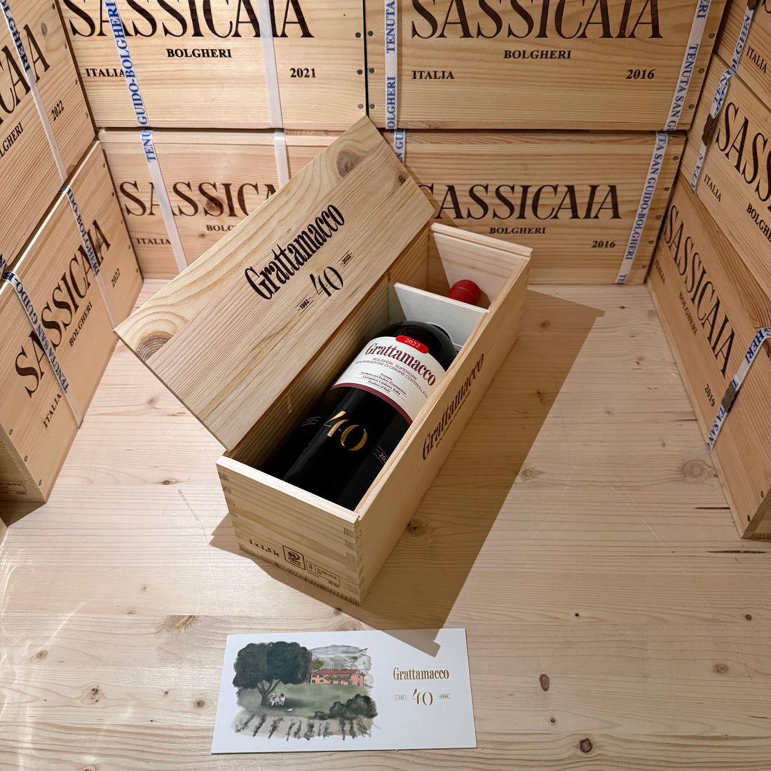 Grattamacco 2022 Magnum Bolgheri Rosso Superiore DOC ColleMassari - in Cassa Legno