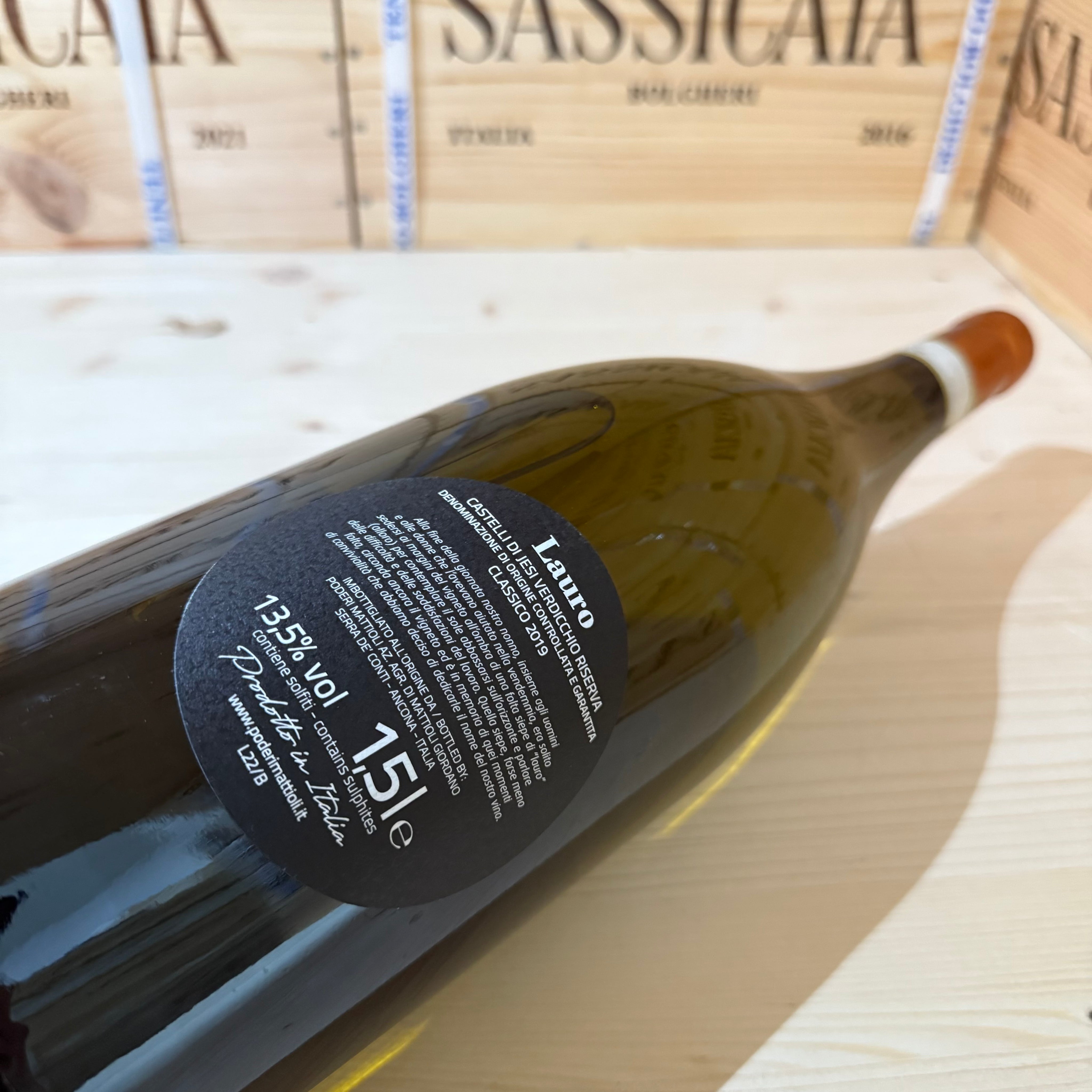 Lauro 2019 Magnum Poderi Mattioli Verdicchio dei Castelli di Jesi Riserva DOCG