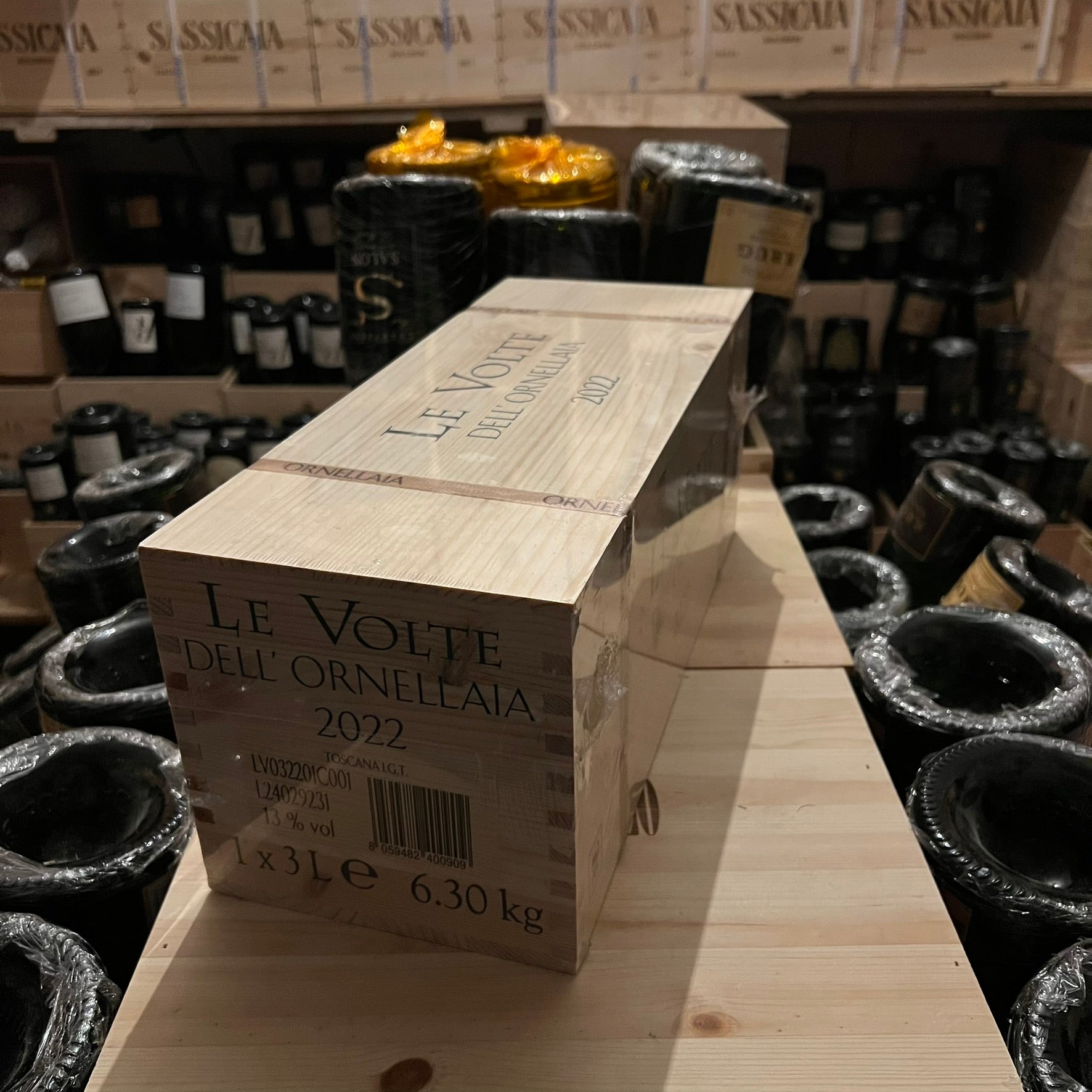 Le Volte dell'Ornellaia 2022 Jeroboam in Cassa Legno