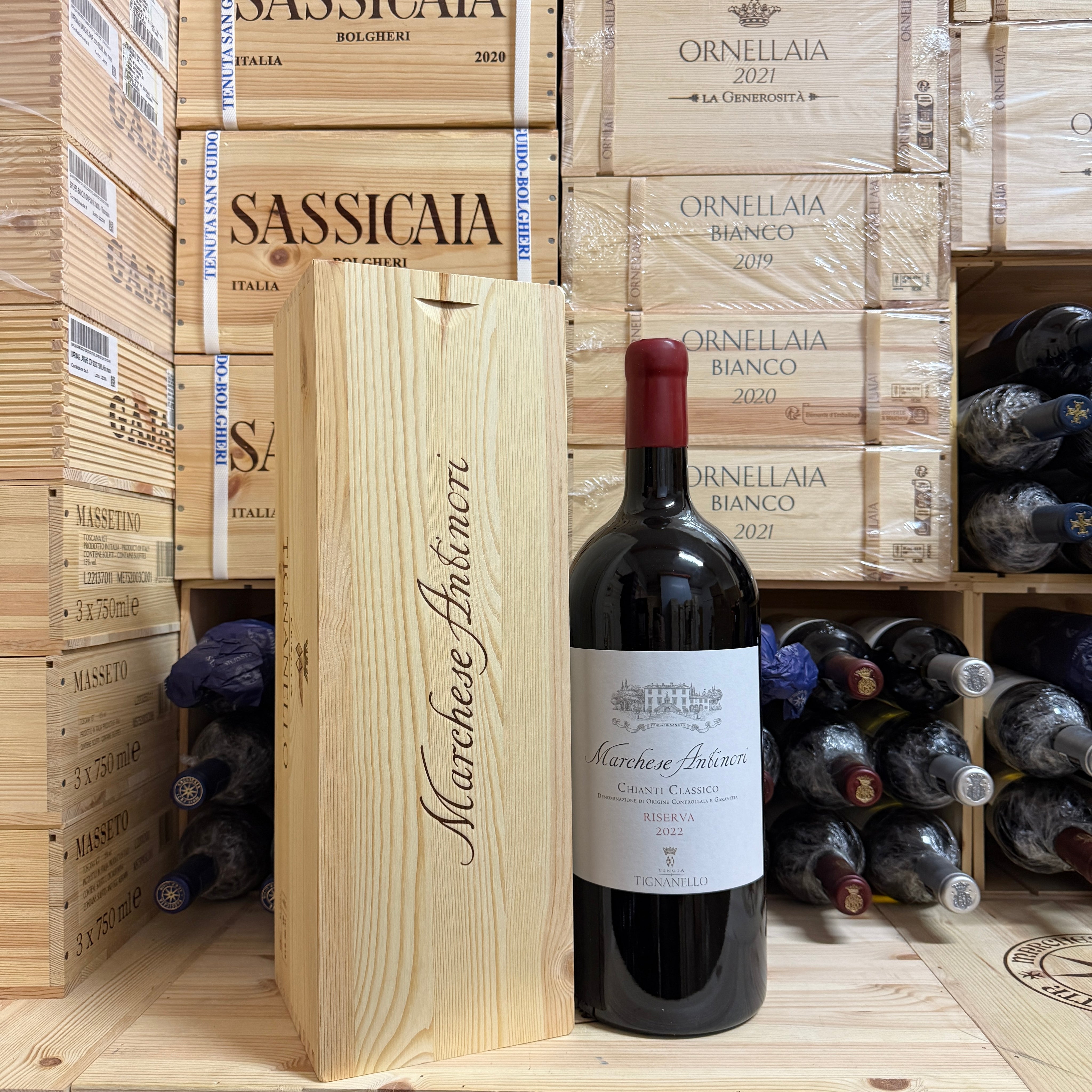 Marchese Antinori Chianti Classico DOCG Riserva 2022 Jeroboam Tenuta Tignanello - In Cassa Legno