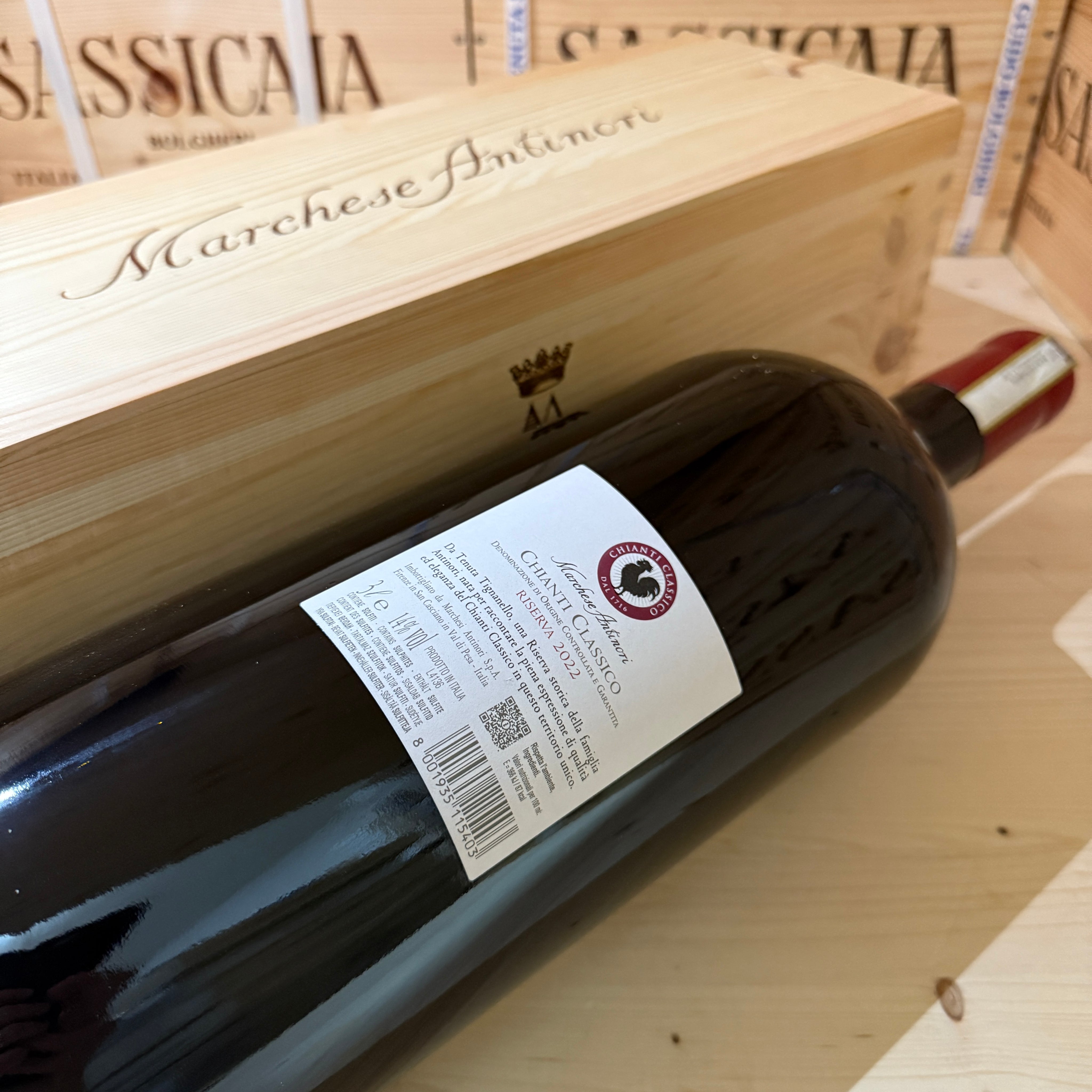 Marchese Antinori Chianti Classico DOCG Riserva 2022 Jeroboam Tenuta Tignanello - In Cassa Legno