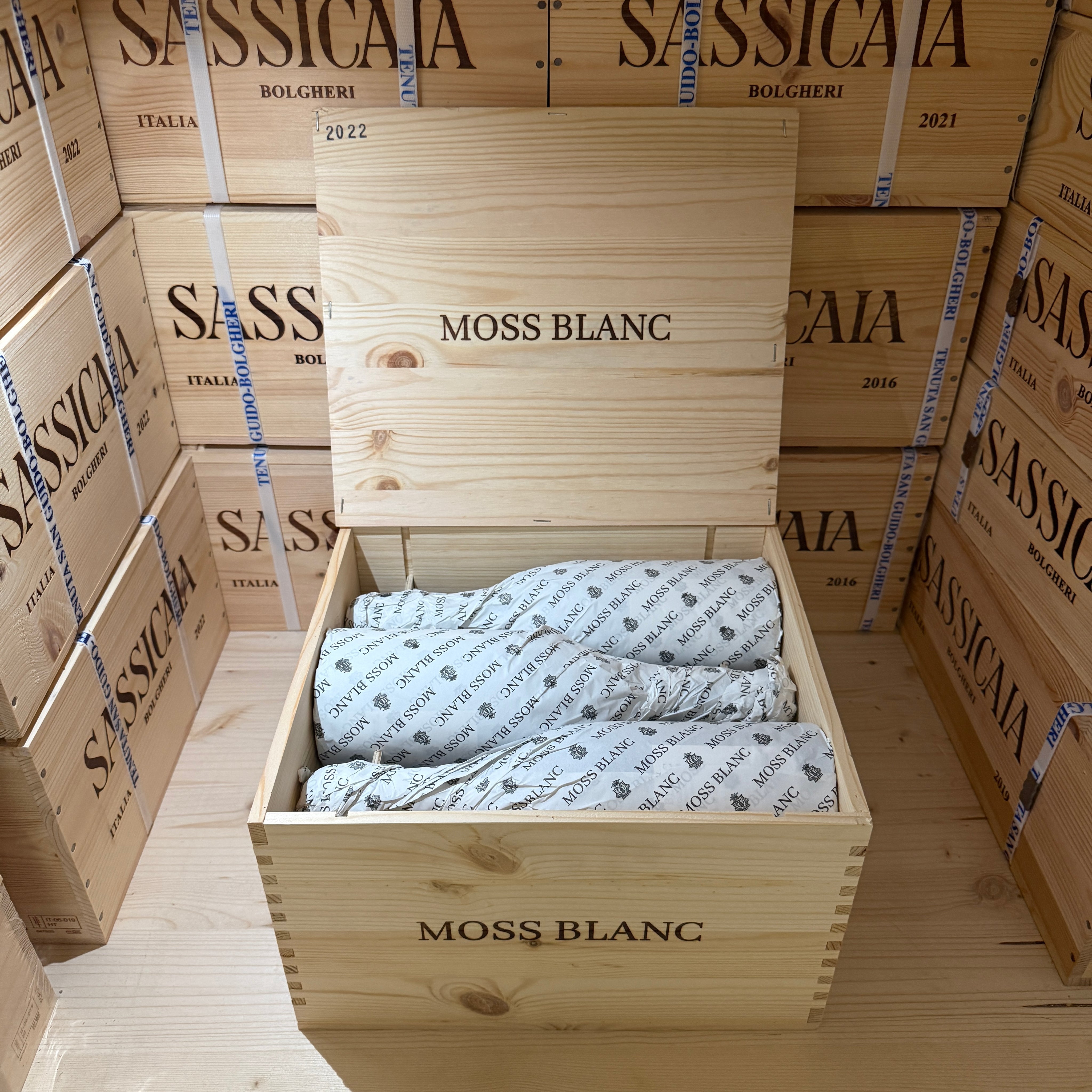 Moss Blanc 2022 Santa Barbara Verdicchio dei Castelli di Jesi DOC Classico Superiore - Cassa Legno 6 Bottiglie