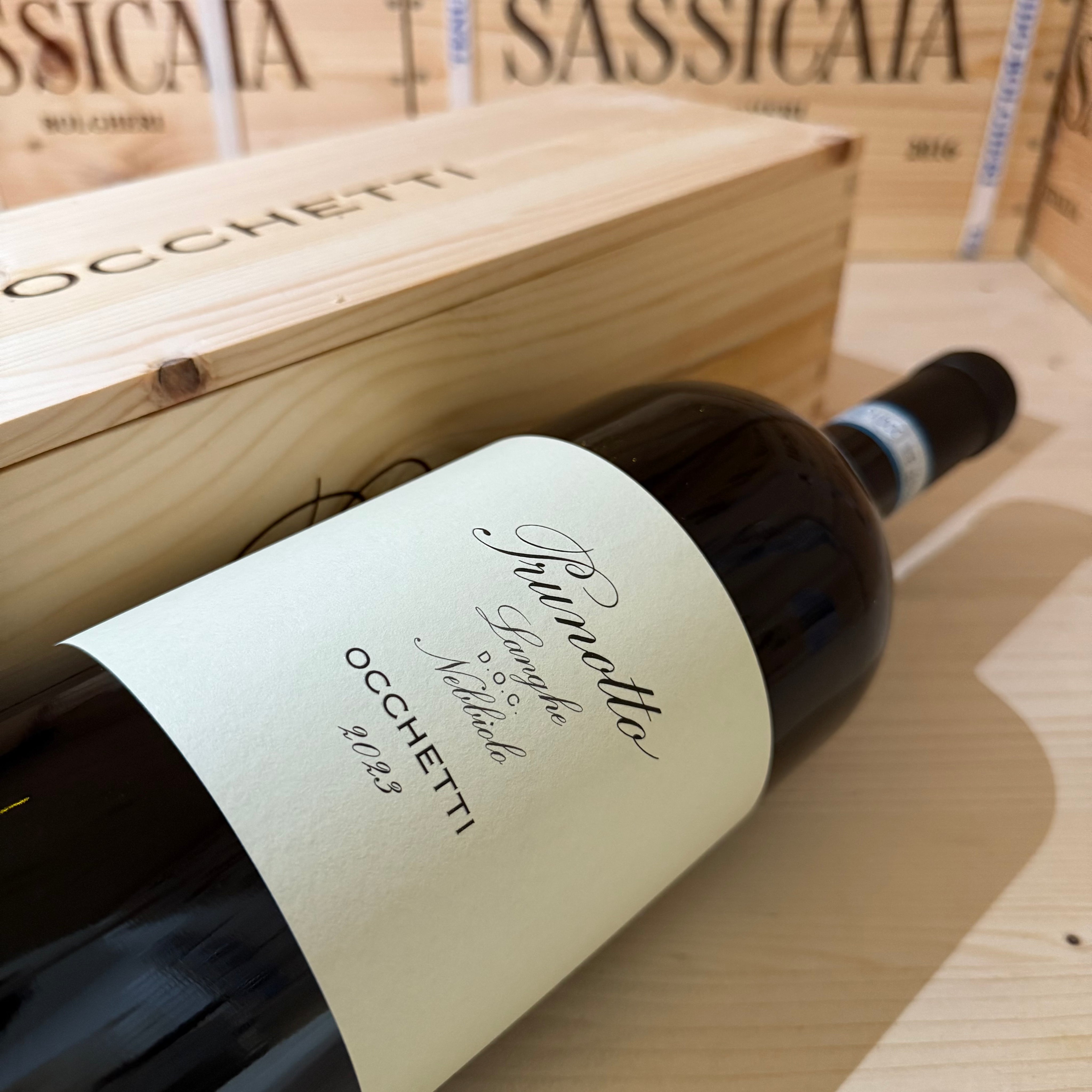 Occhetti 2023 Magnum Langhe DOC Nebbiolo Prunotto Marchesi Antinori - In Cassa Legno