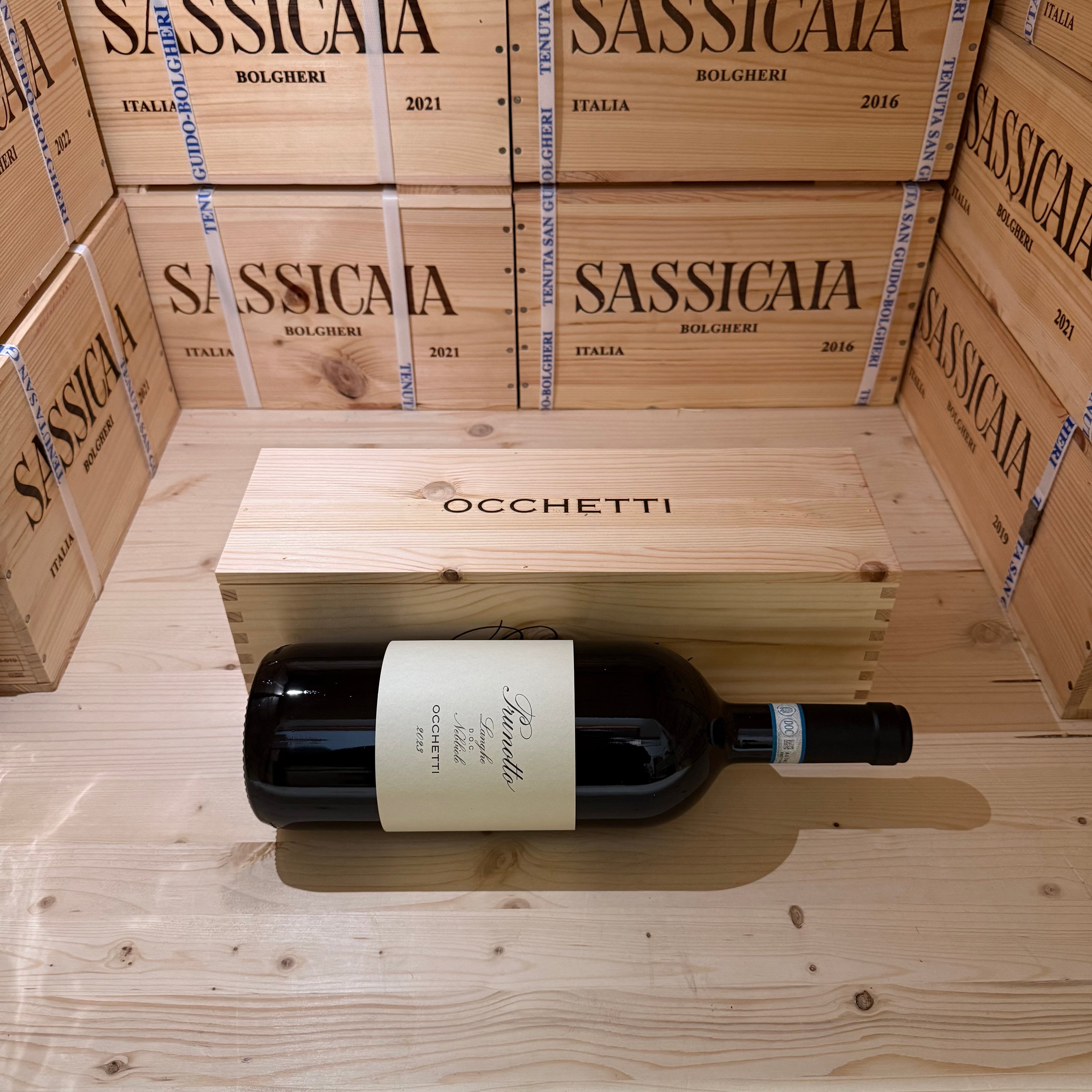 Occhetti 2023 Magnum Langhe DOC Nebbiolo Prunotto Marchesi Antinori - In Cassa Legno