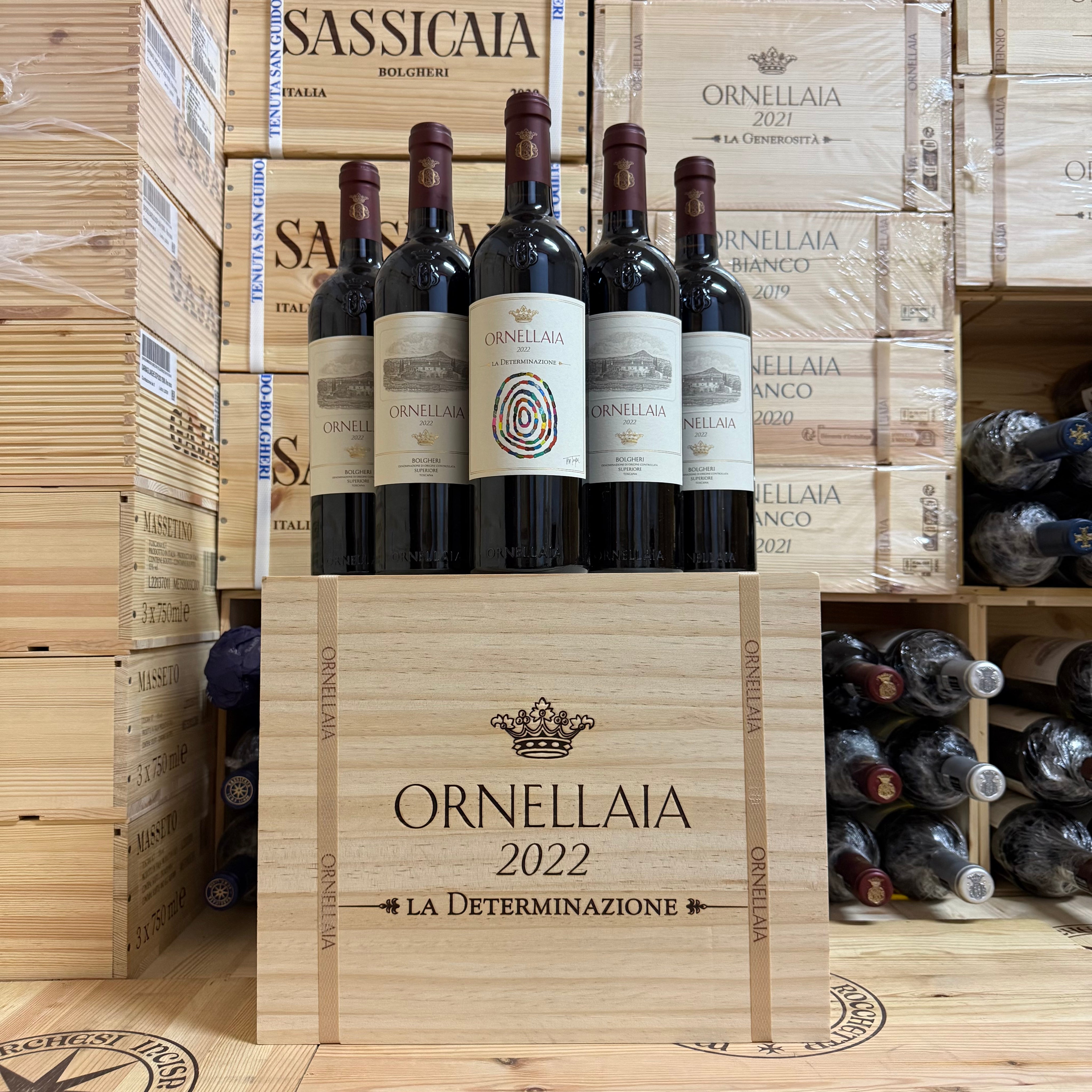 Ornellaia 2022 La Determinazione Bolgheri Superiore DOC - Cassa Legno 6 Bottiglie