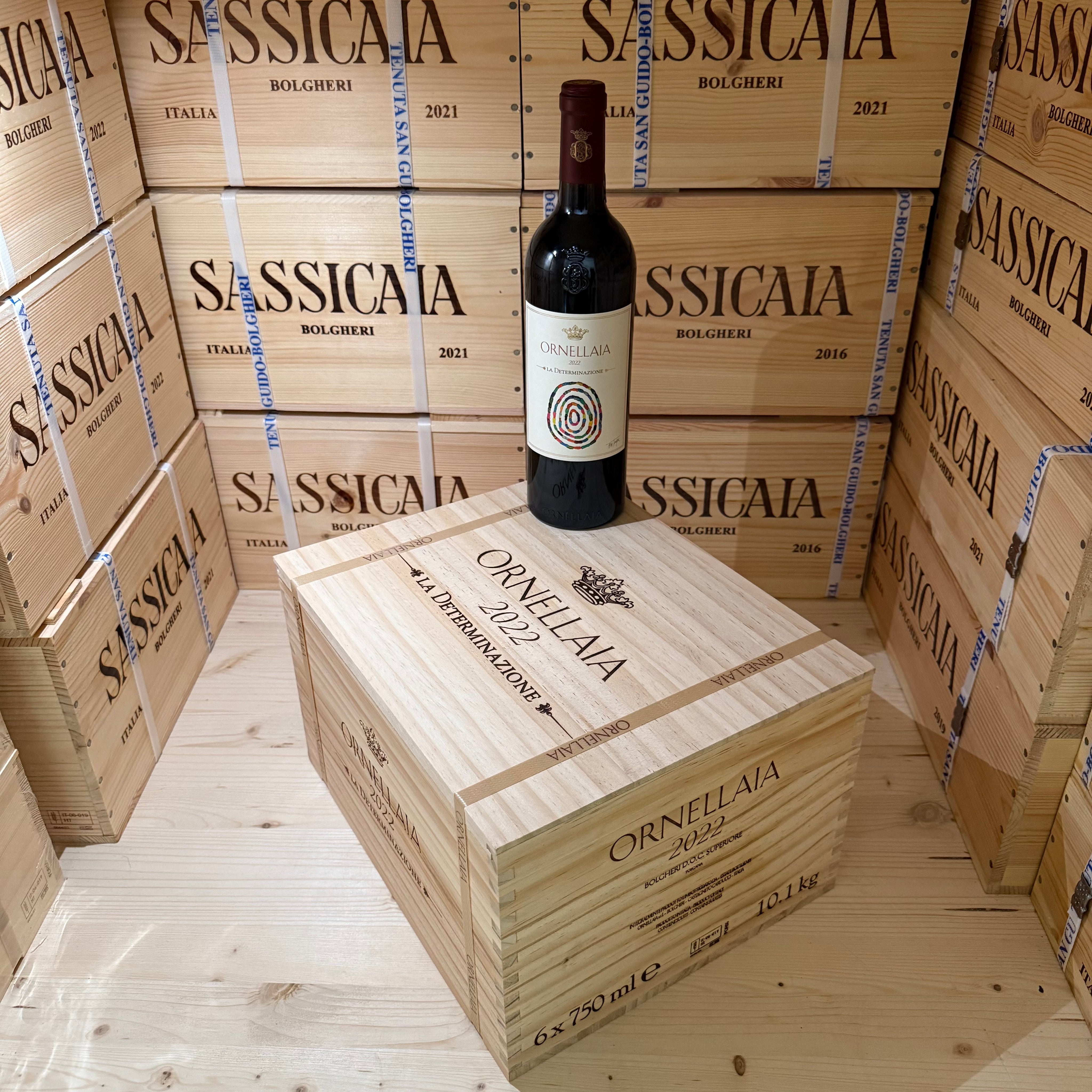 Ornellaia 2022 La Determinazione Bolgheri Superiore DOC - Cassa Legno 6 Bottiglie