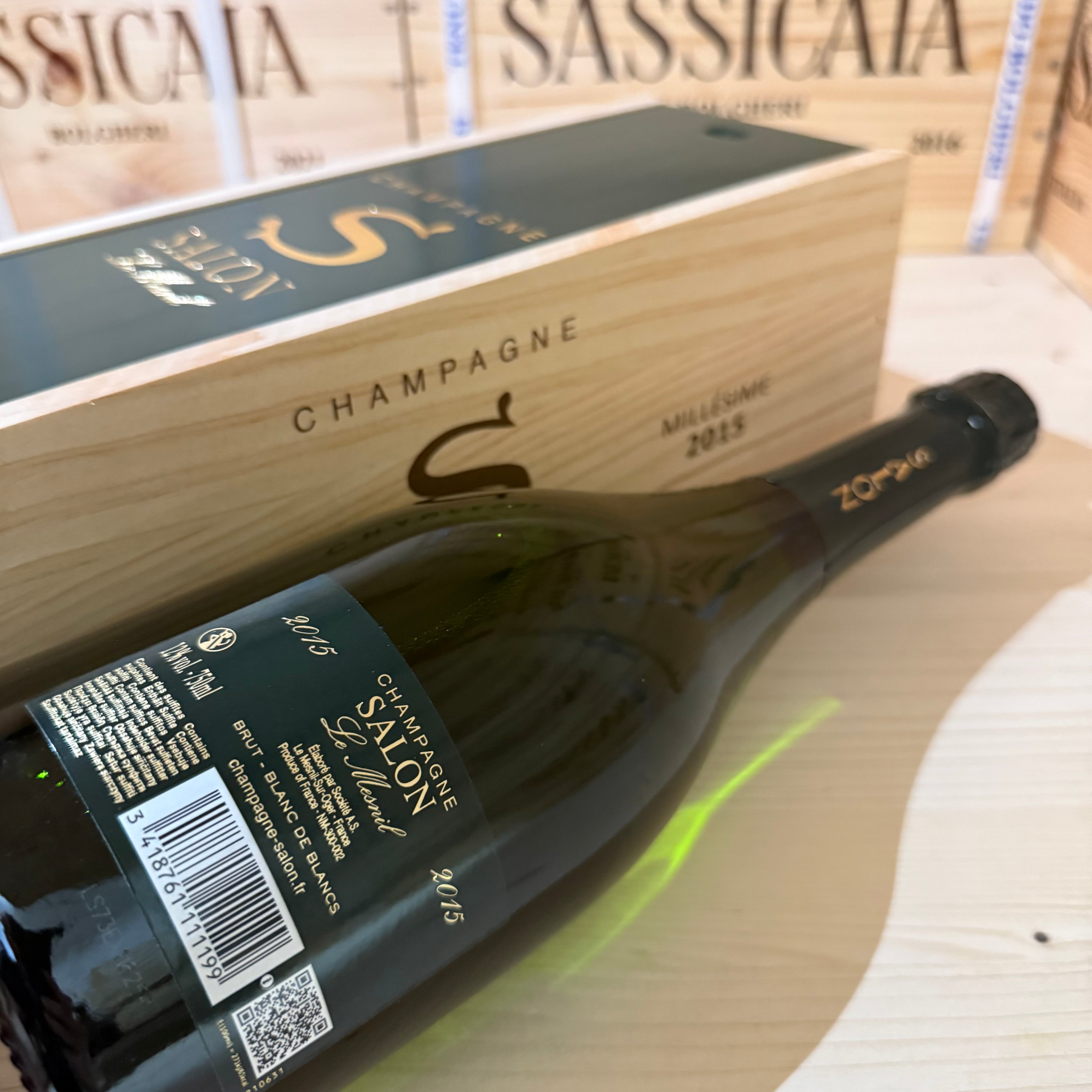 Salon 2015 "Cuvée S Le Mesnil" Brut Blanc de Blancs - in Cassa Legno