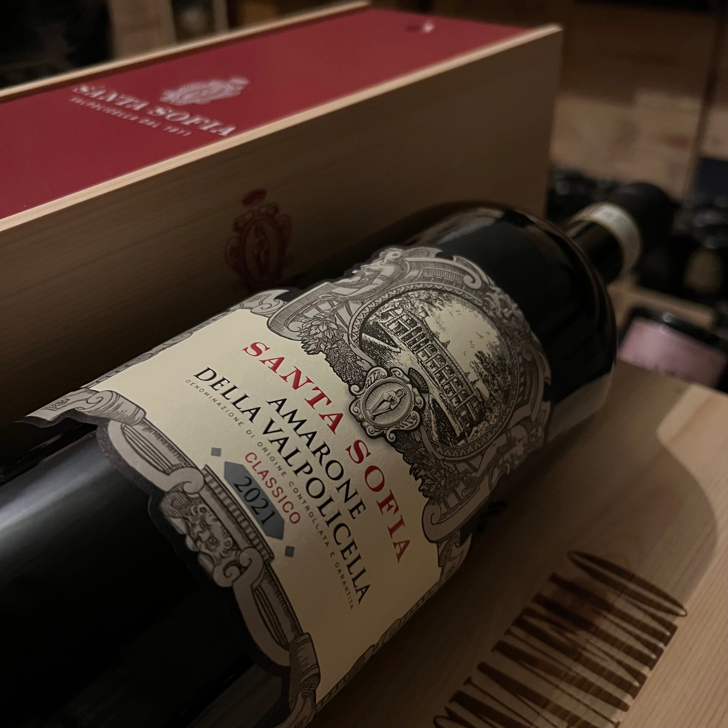 Santa Sofia Amarone della Valpolicella Classico DOCG 2021 Magnum in Cassa Legno