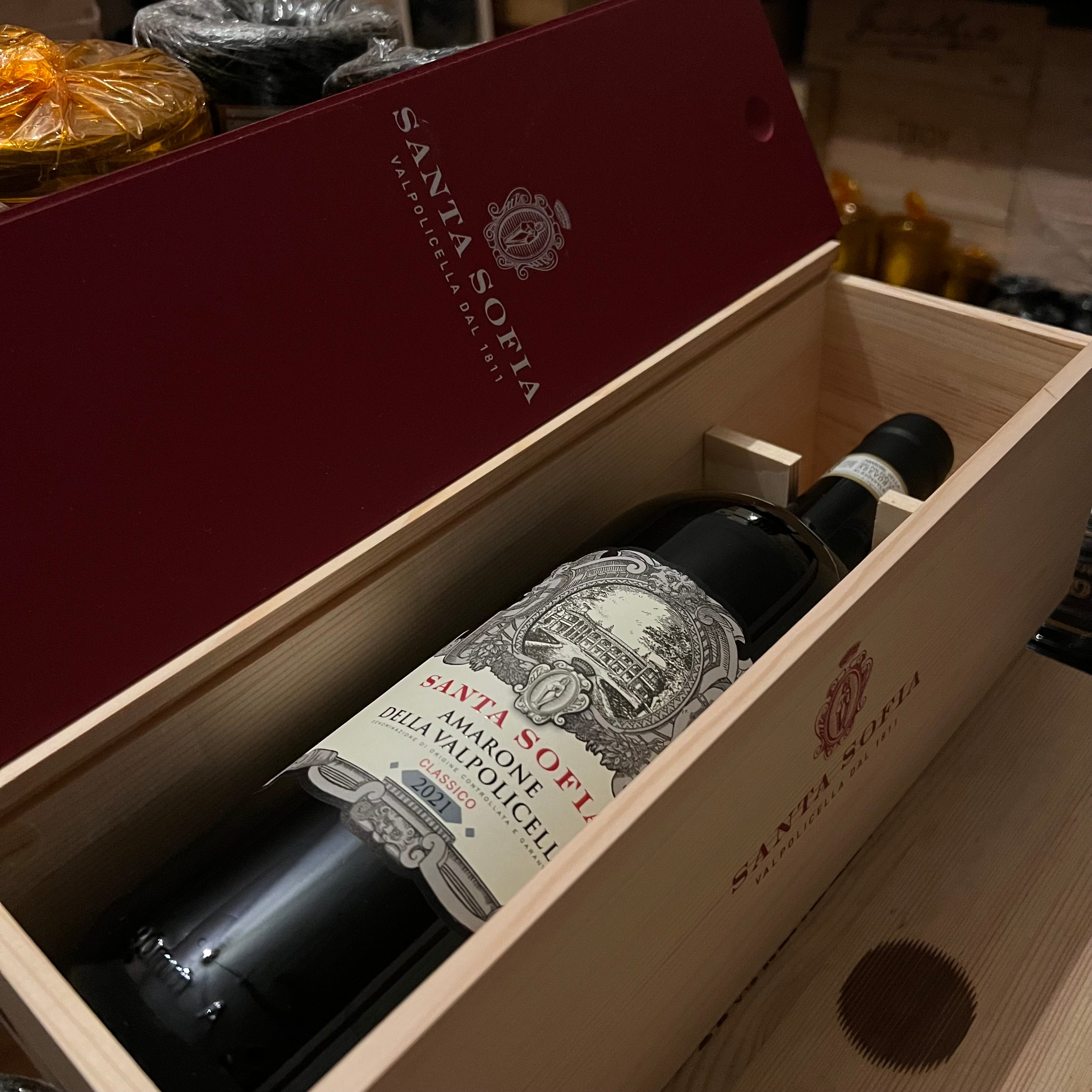 Santa Sofia Amarone della Valpolicella Classico DOCG 2021 Magnum in Cassa Legno