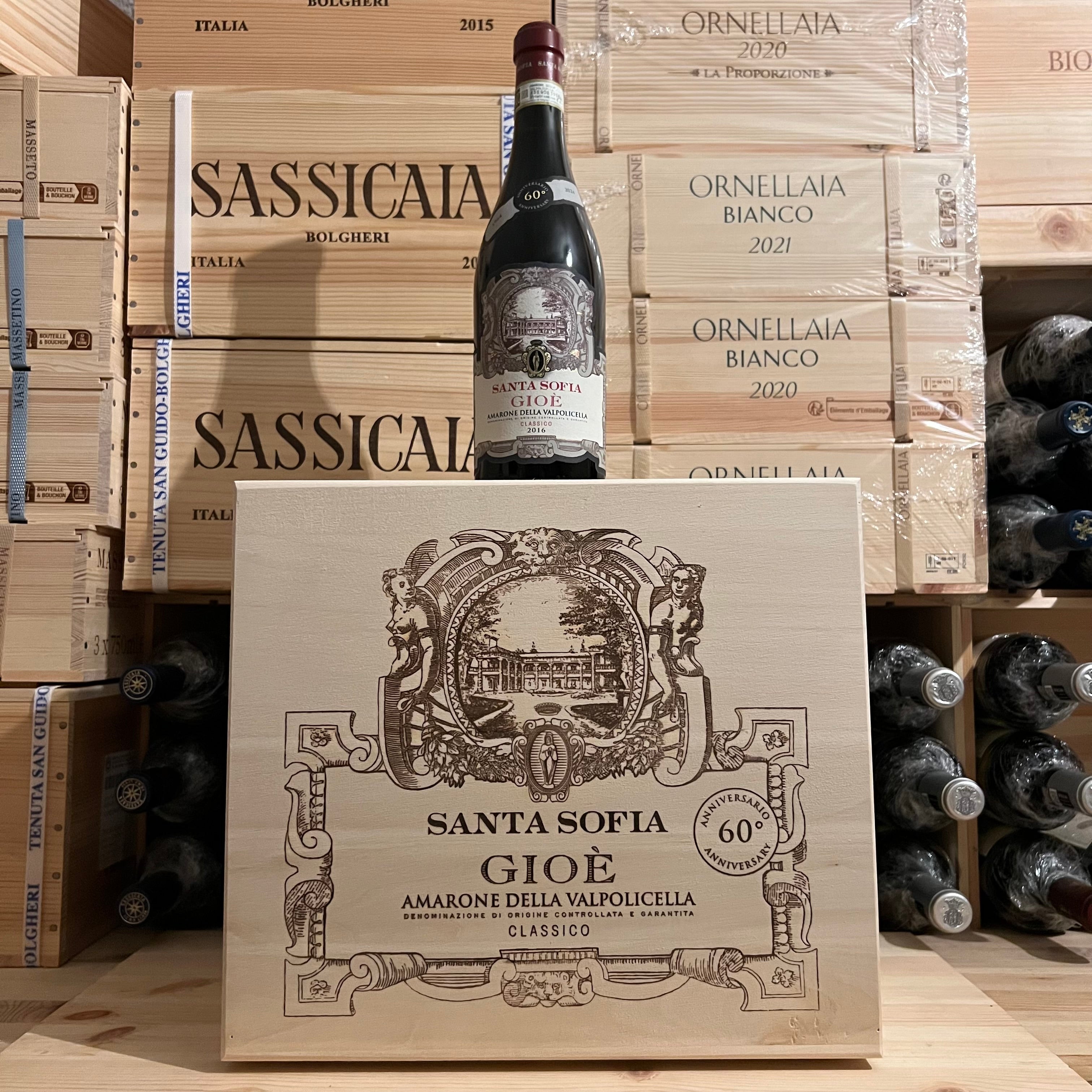 Santa Sofia Gioè Amarone della Valpolicella Classico 2016 - Cassa Legno 6 Bottiglie
