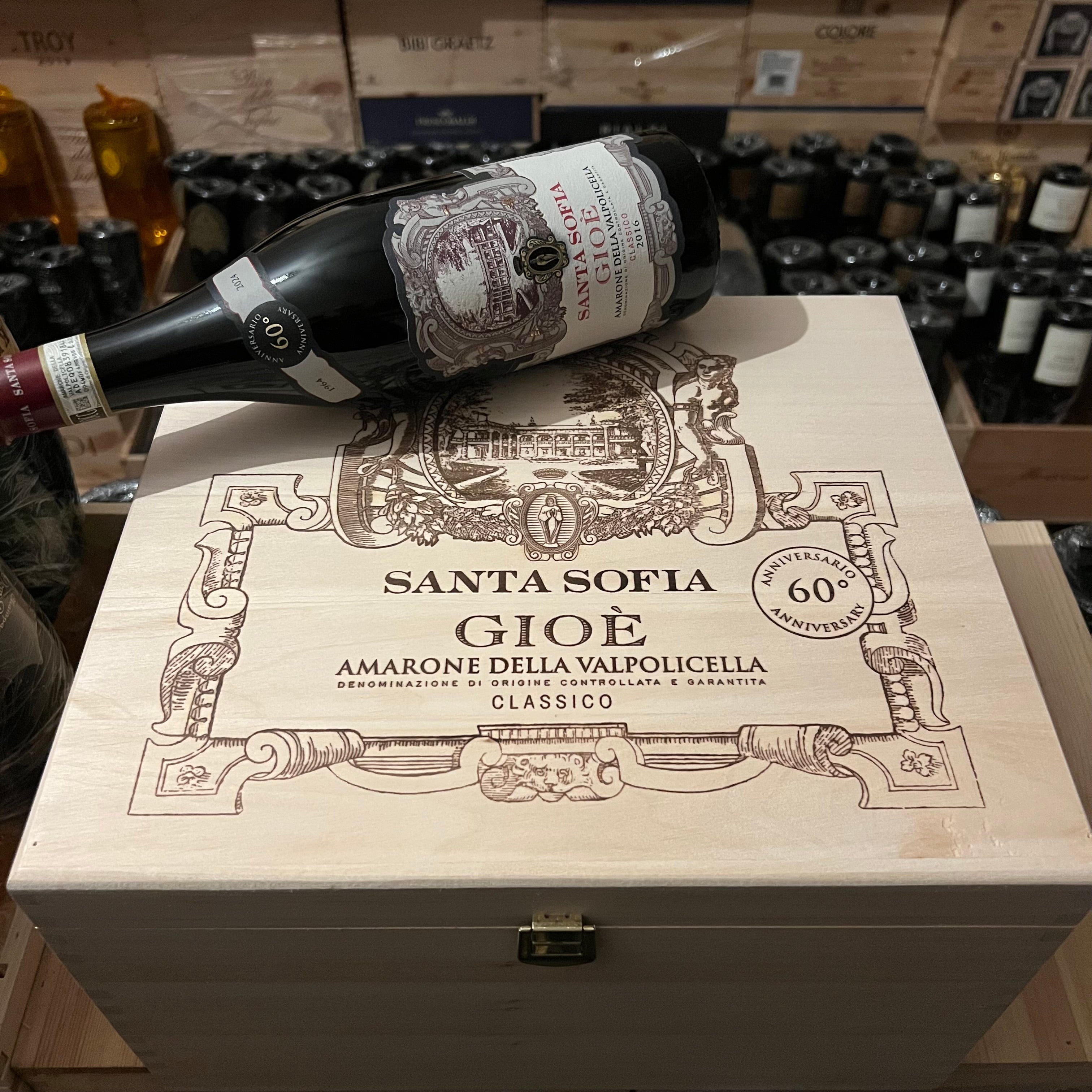 Santa Sofia Gioè Amarone della Valpolicella Classico 2016 - Cassa Legno 6 Bottiglie