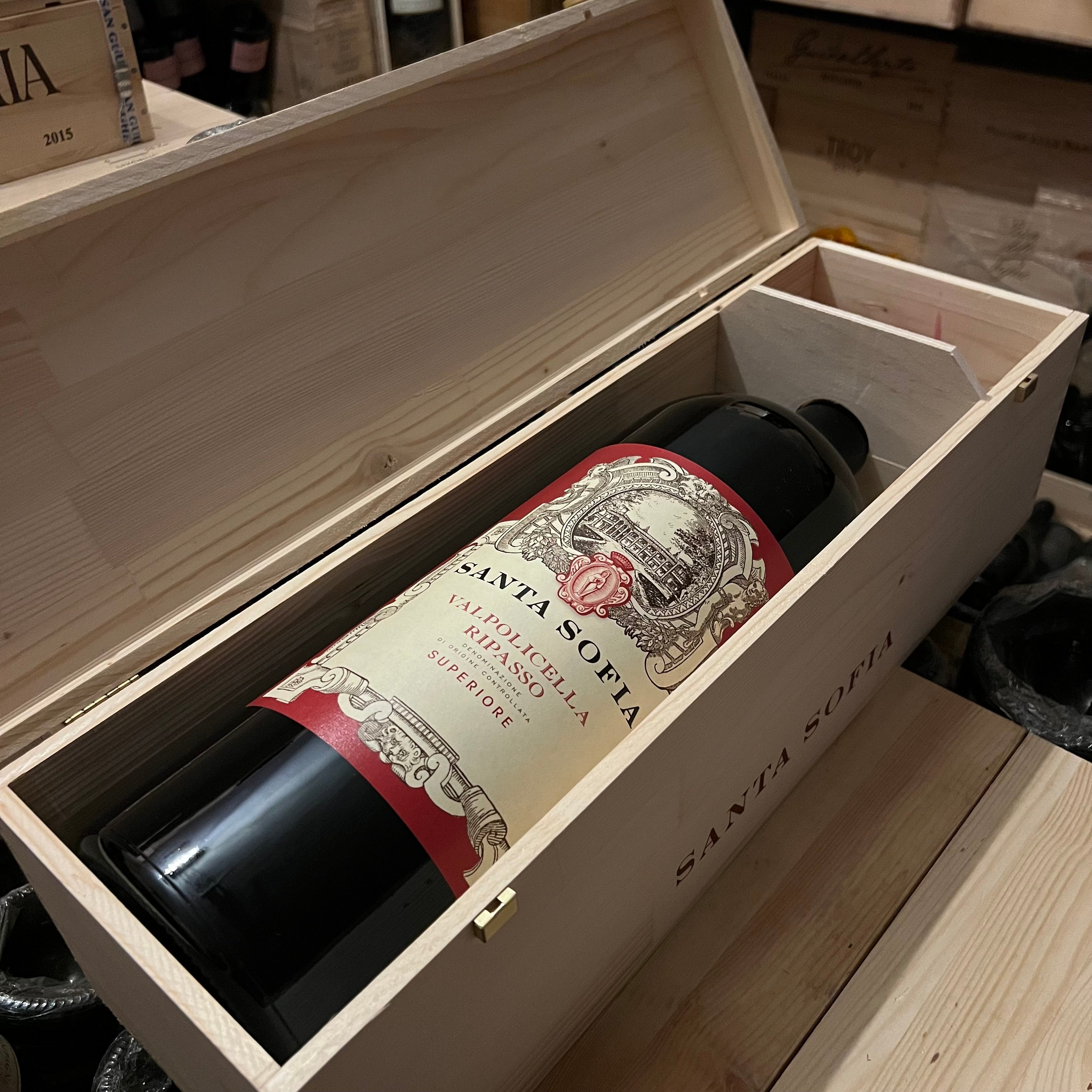 Santa Sofia Valpolicella Ripasso DOC Superiore 2019 McKenzie 5 Litri - in Cassa Legno