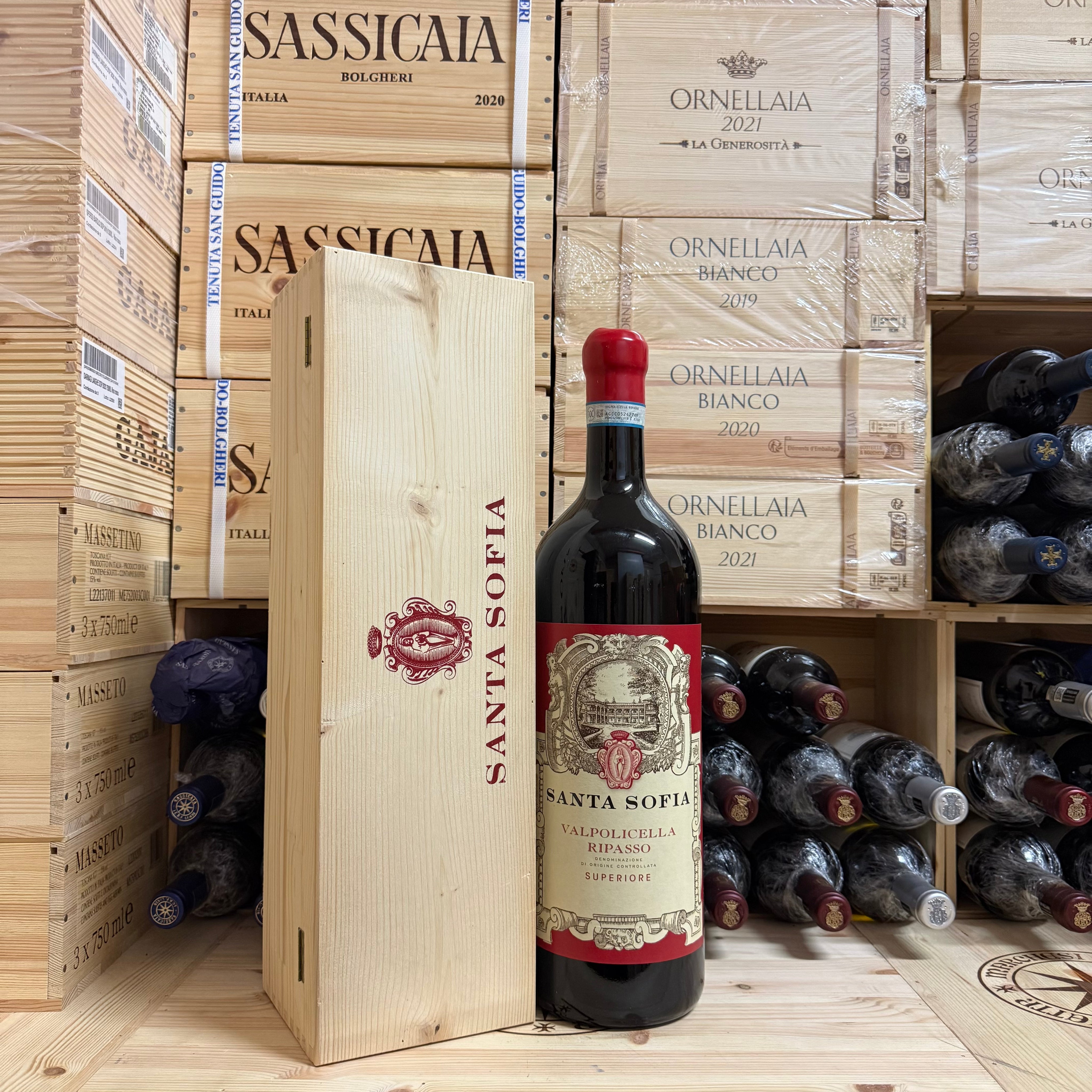 Santa Sofia Valpolicella Ripasso DOC Superiore 2022 Jeroboam - in Cassa Legno