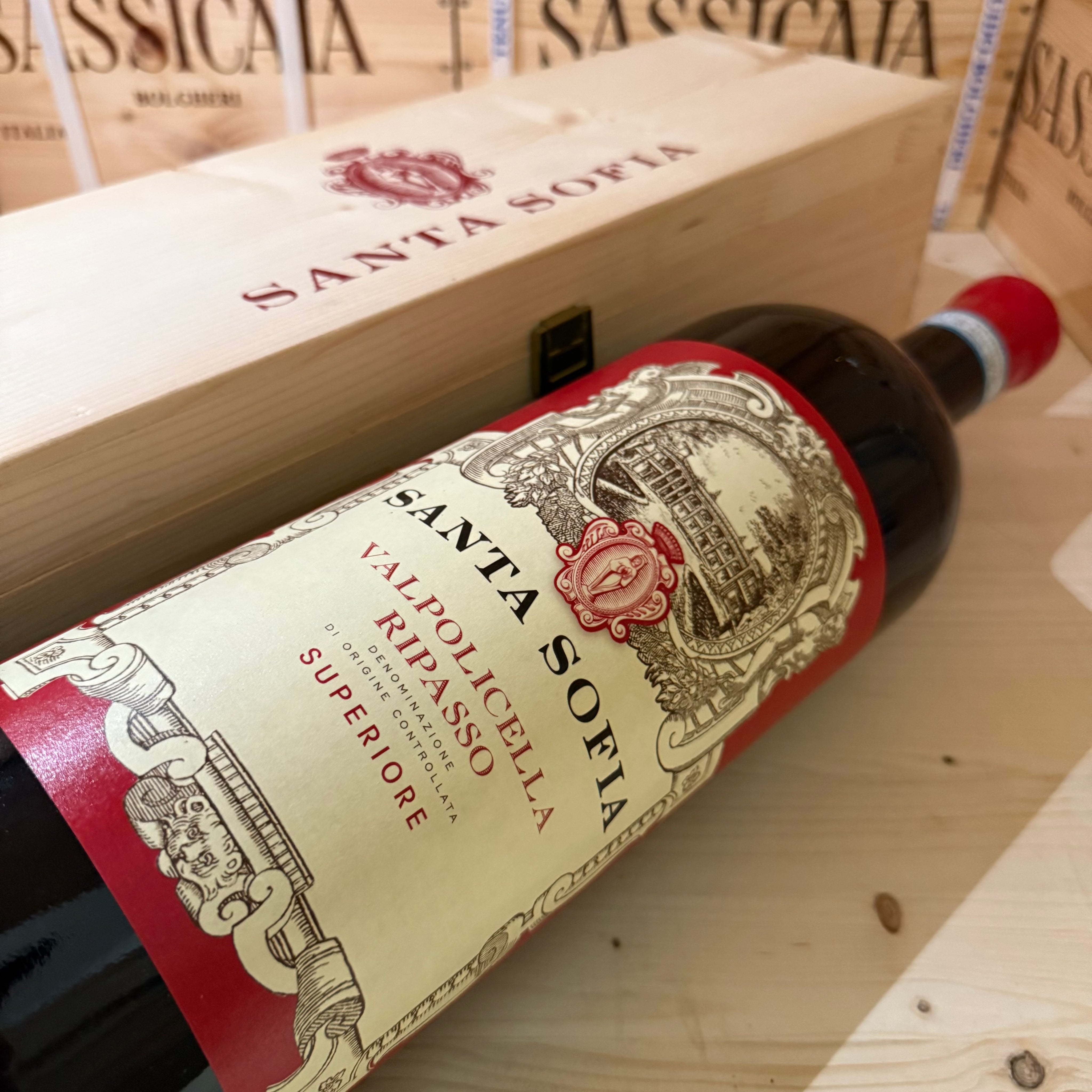 Santa Sofia Valpolicella Ripasso DOC Superiore 2022 Jeroboam - in Cassa Legno